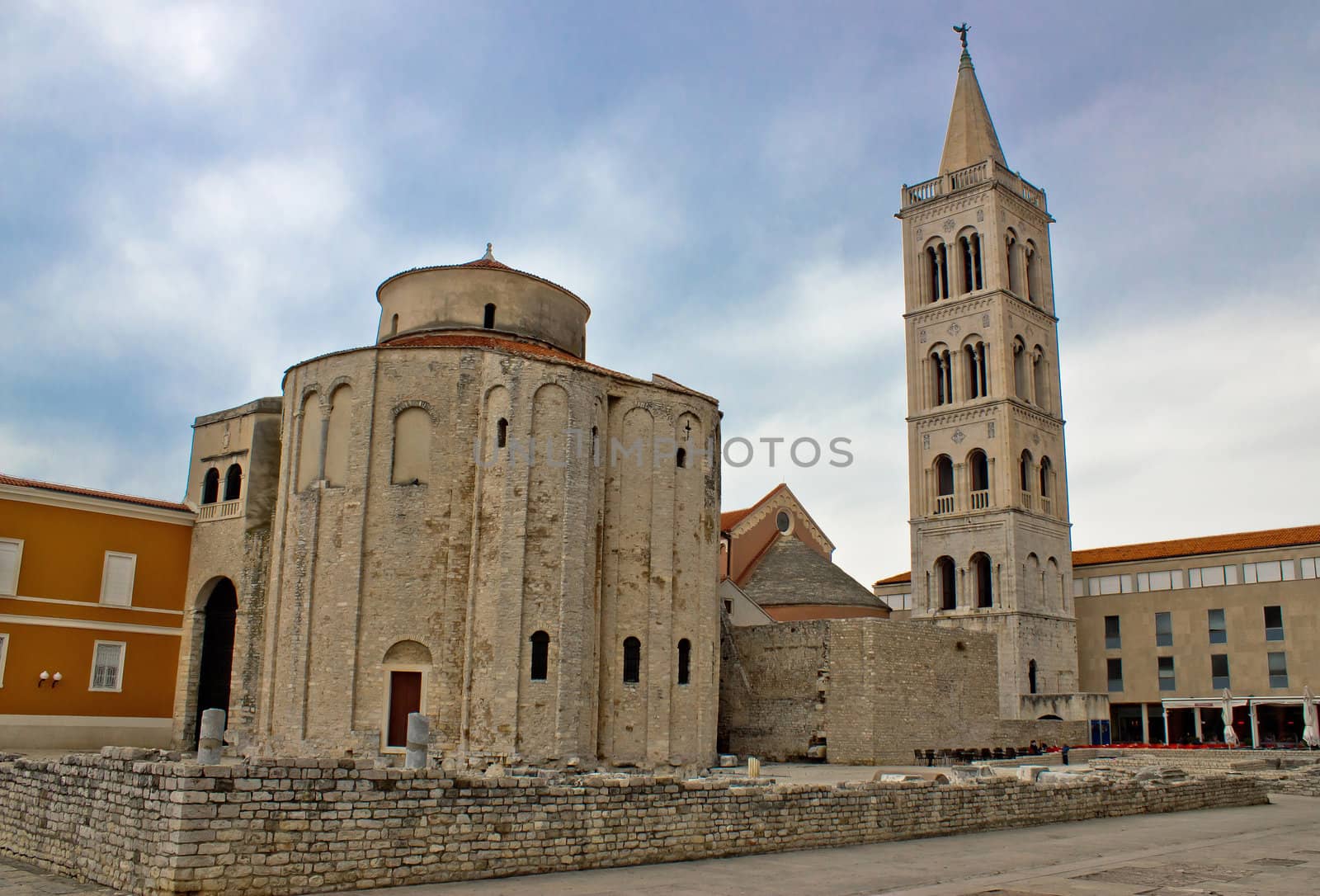 Church of St. Donatus in Zadar, Croatia - traditional mediterranean  architecture