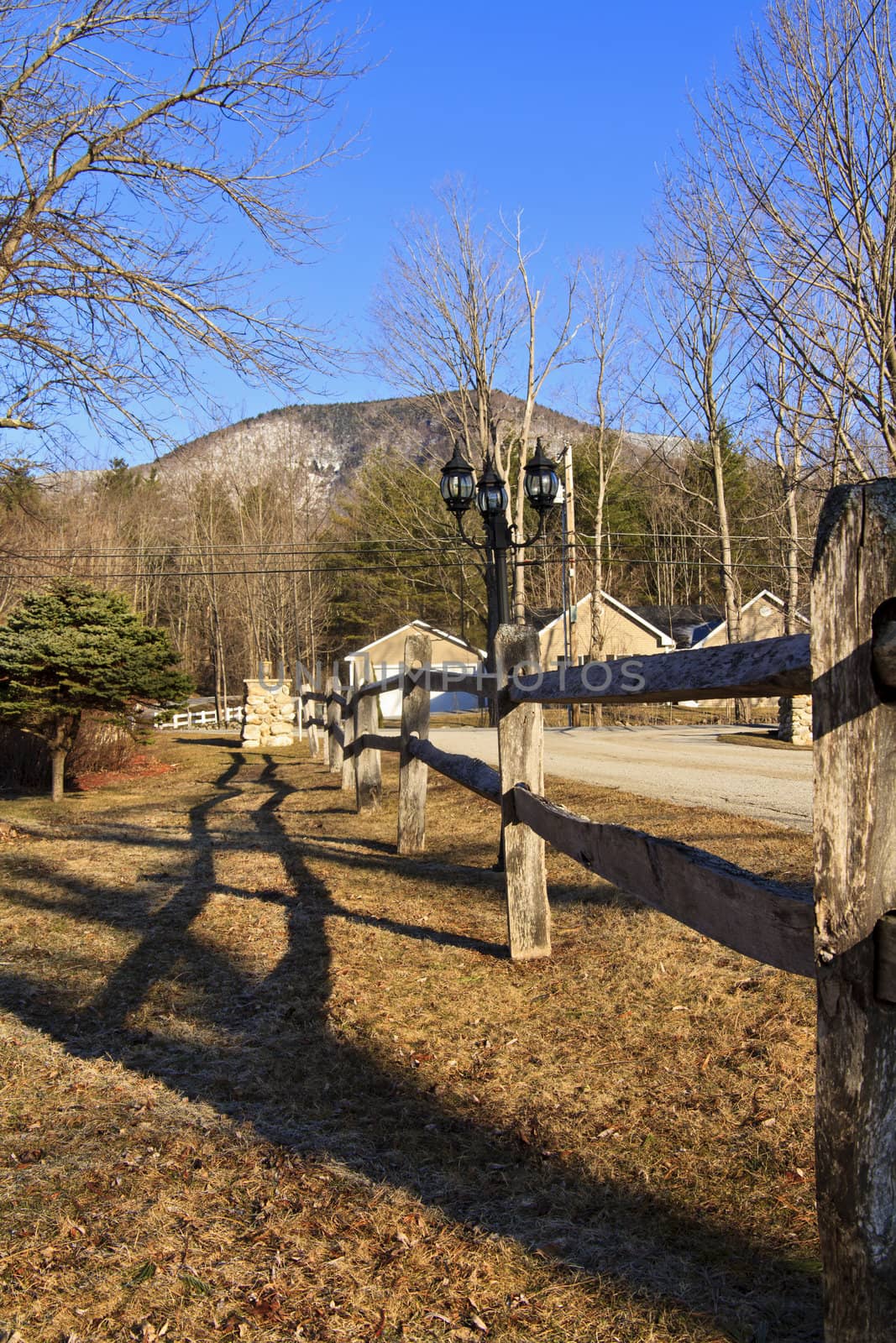 Detail of Old Town in New England, Manchester Vermont