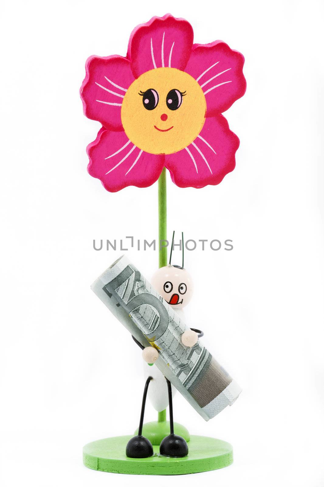 Children Toy Saving money, isolated object on white background