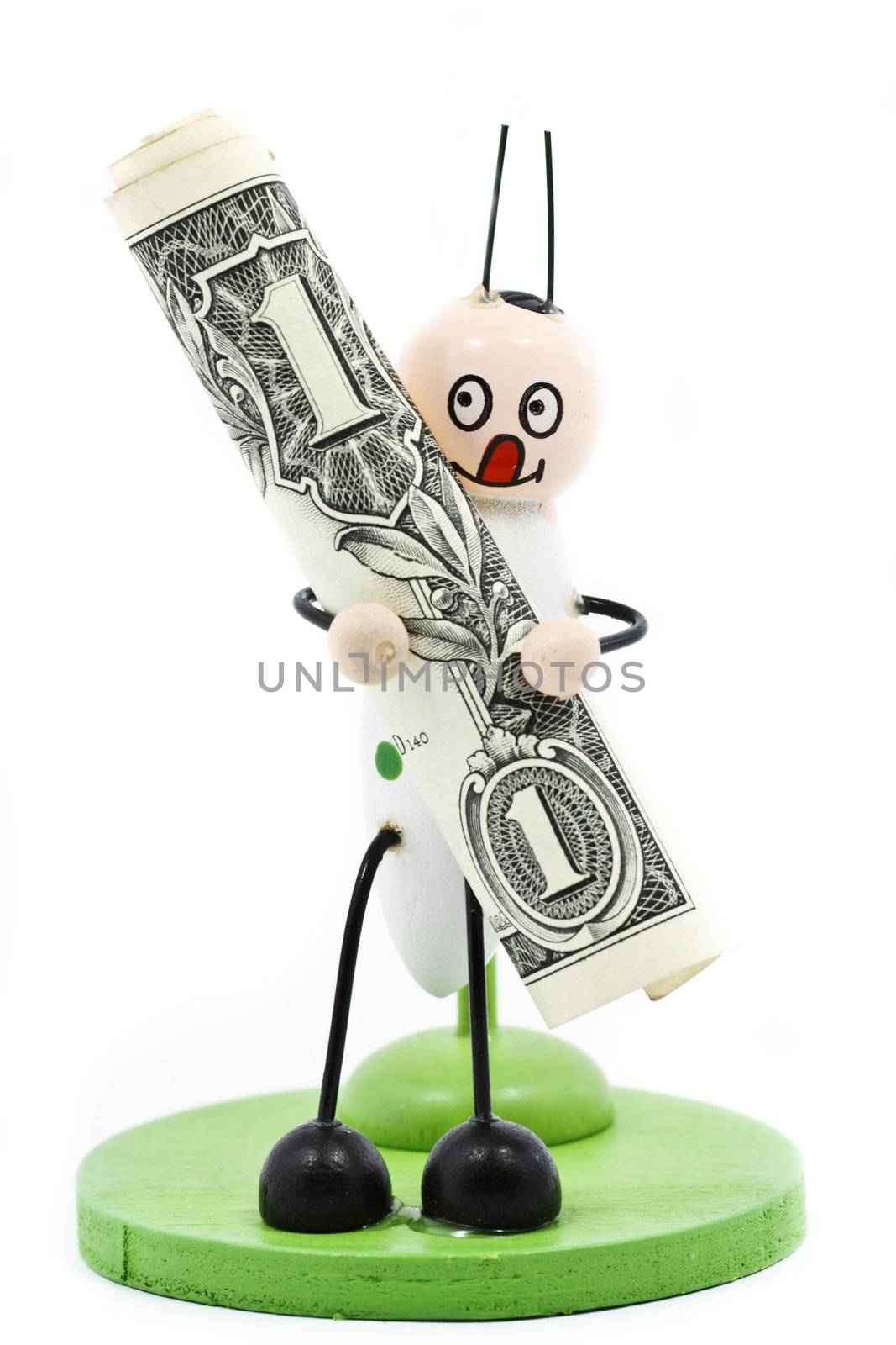 Children Toy Saving money, isolated object on white background