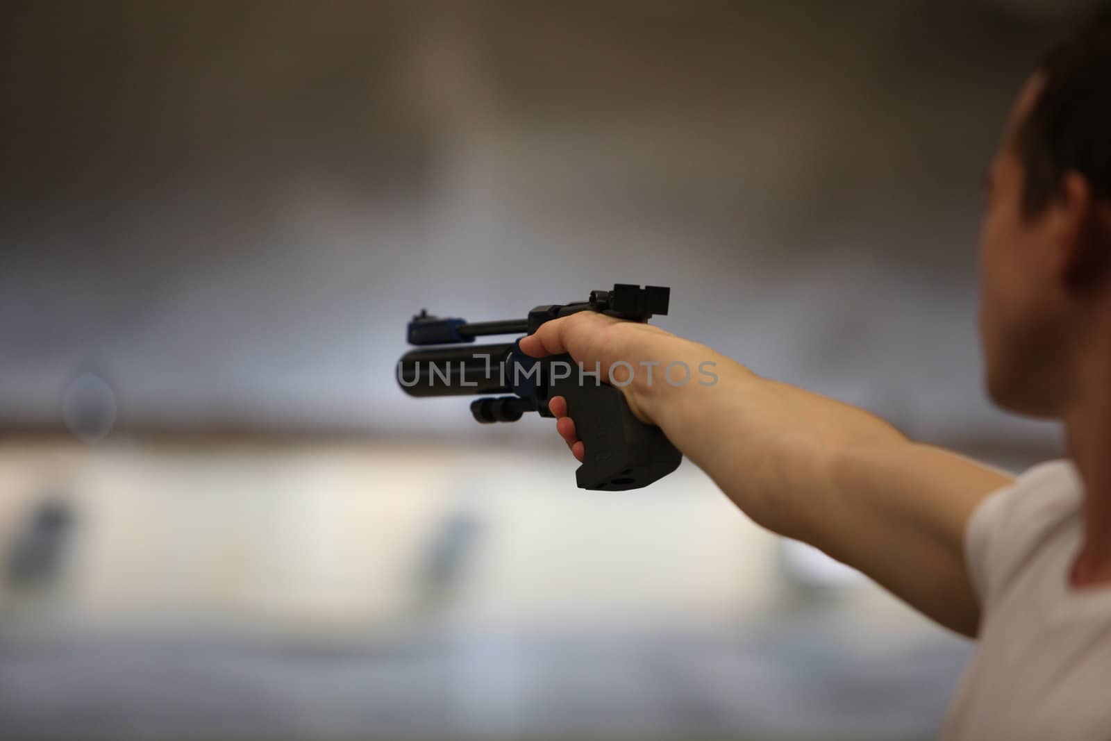 Hand with  gun