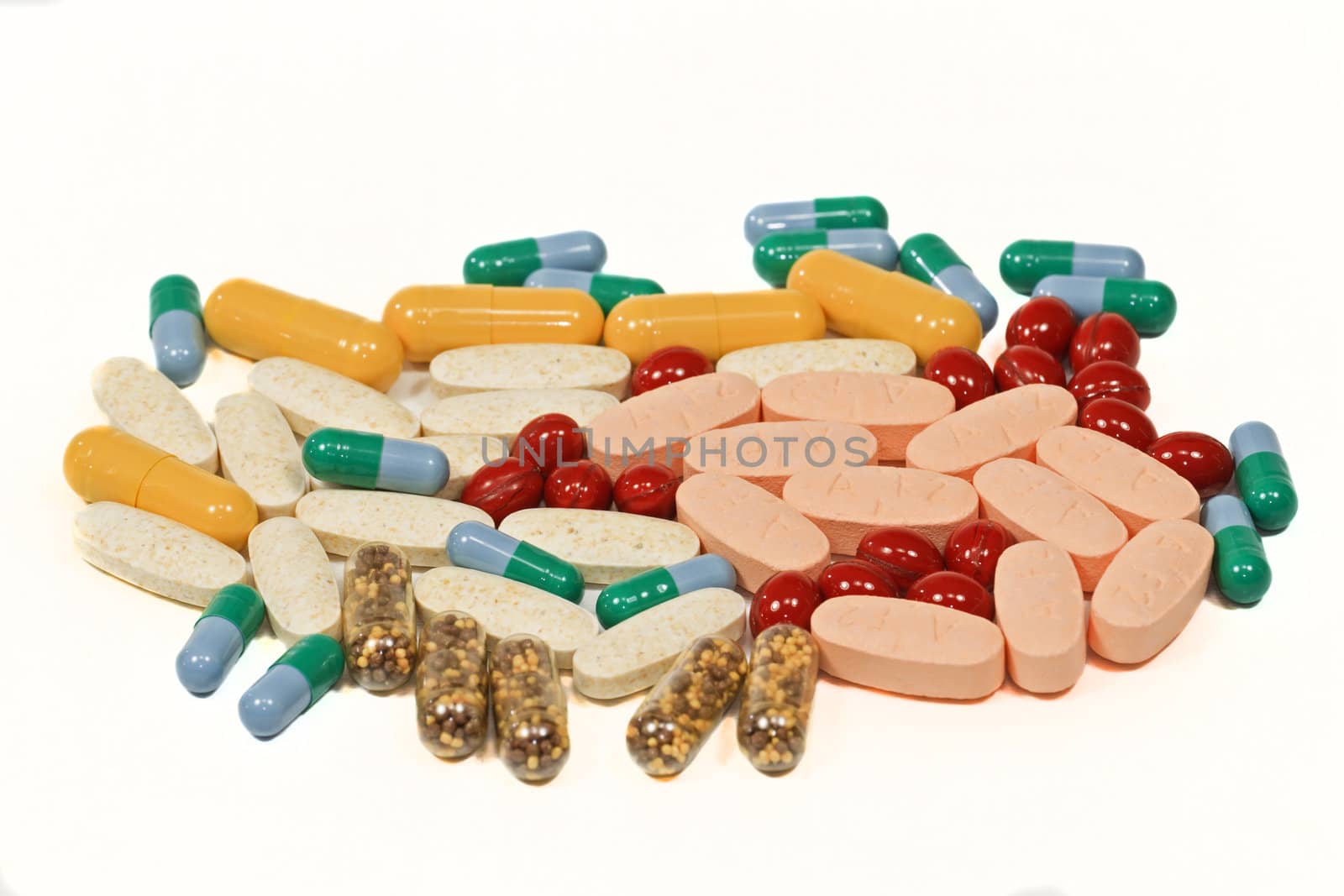 Vitamins, pills and tablets by Nikolaniko