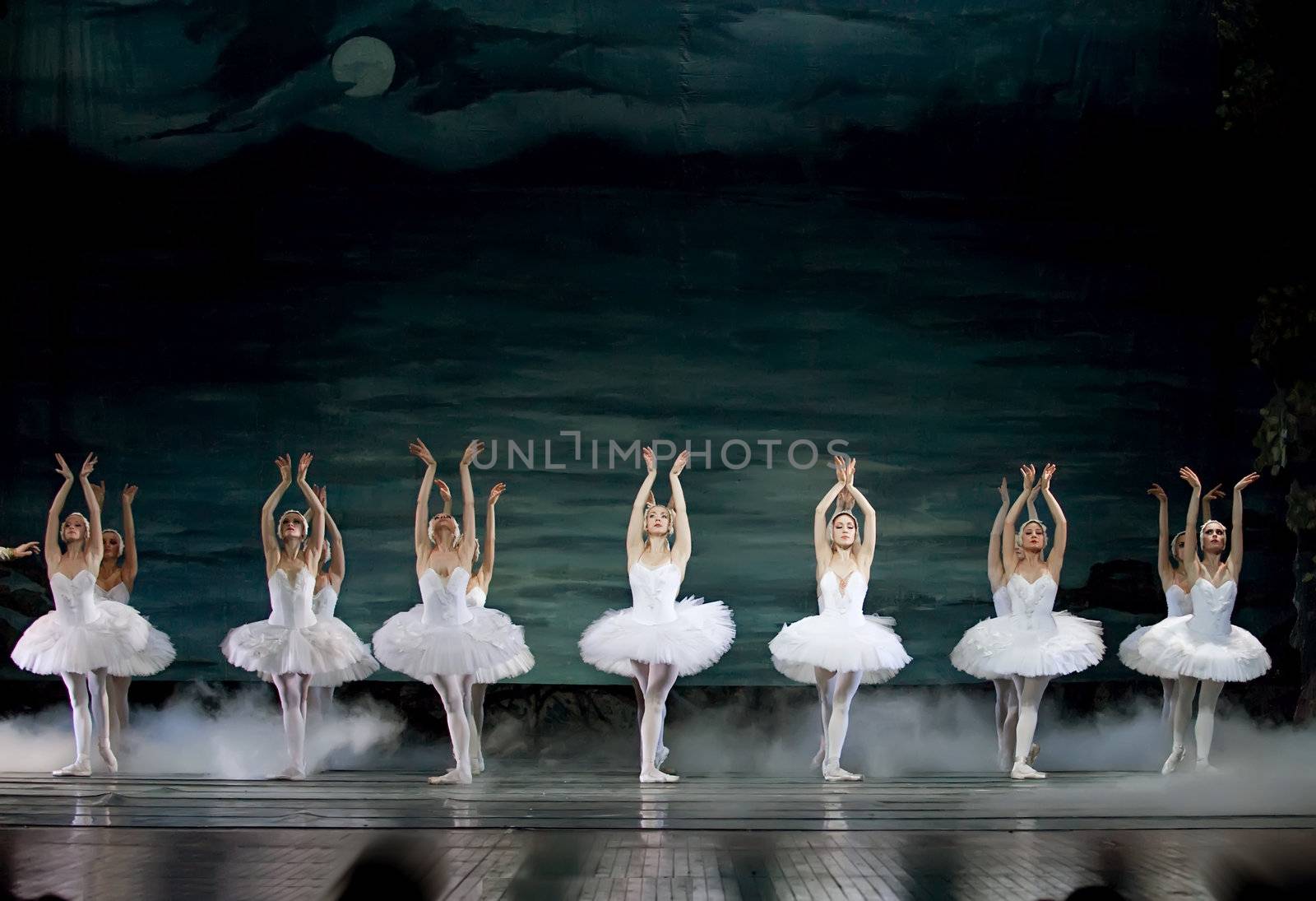 Swan Lake ballet dancers by jackq