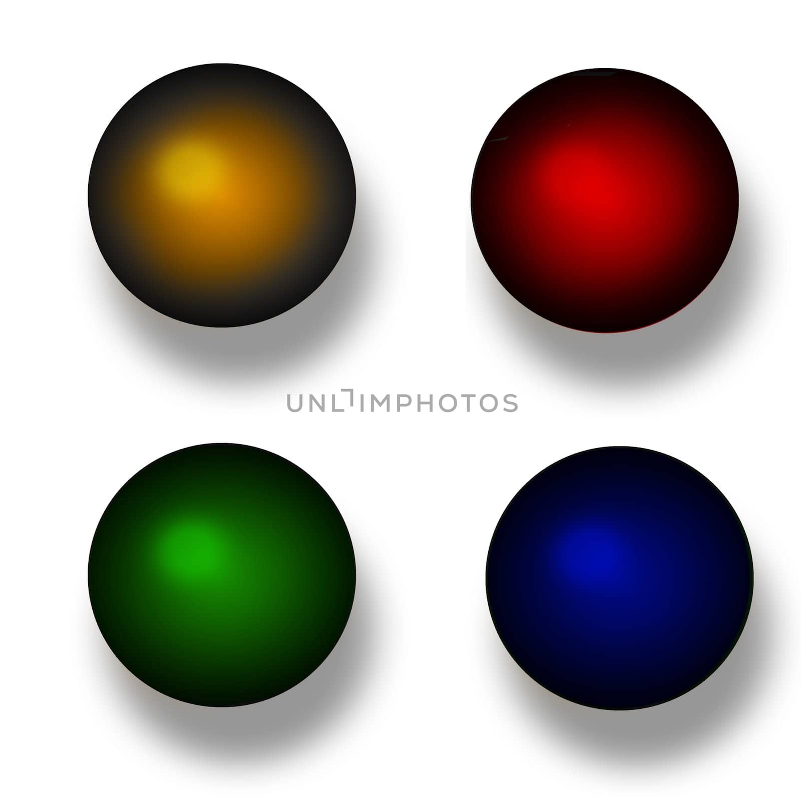 3d color balls