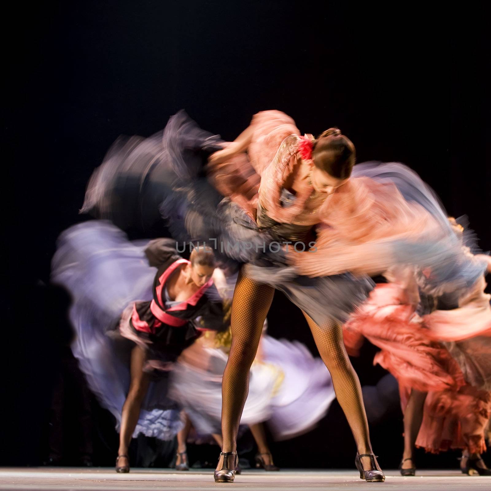 CHENGDU - DEC 28: The Ballet Troupe of Spanish Rafael Aguilar(Ballet Teatro Espanol de Rafael Aguilar) perform the best Flamenco Dance Drama "Carmen" at JINCHEN theater DEC 28, 2008 in Chengdu, China.