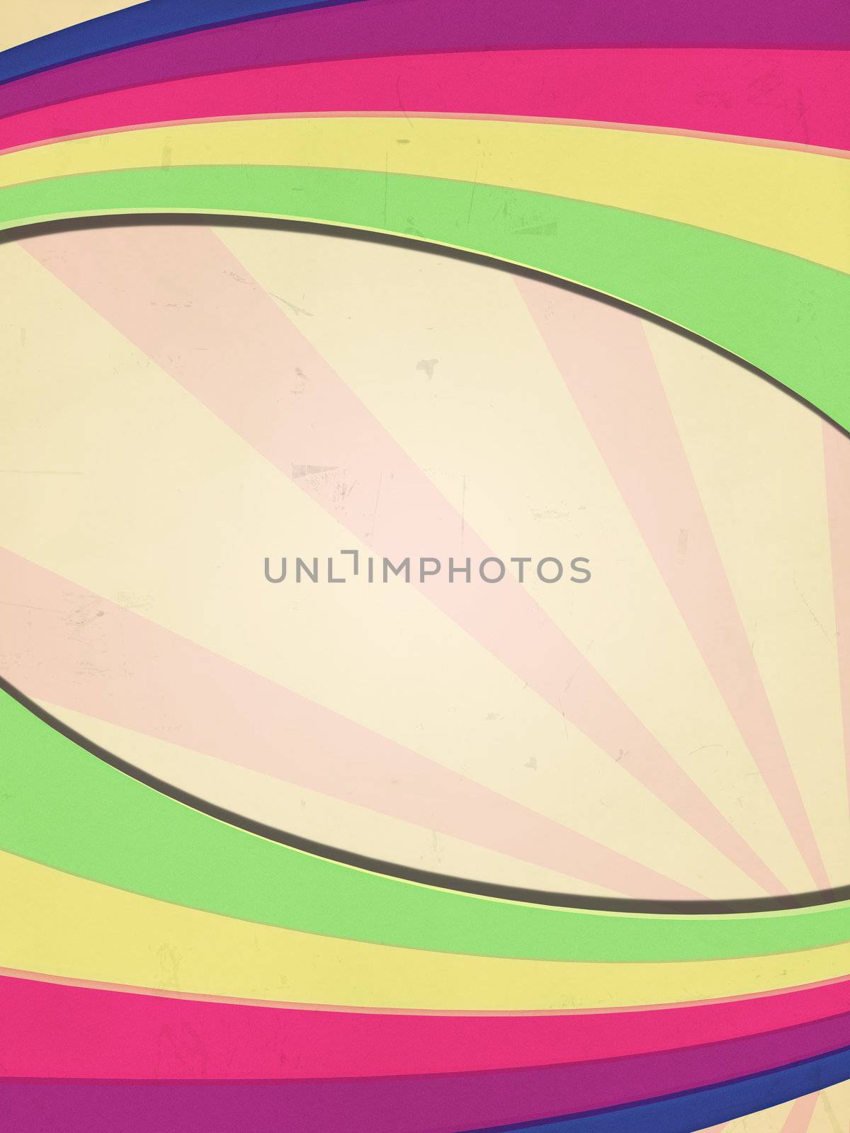 Retro style background with gradient lines and rays