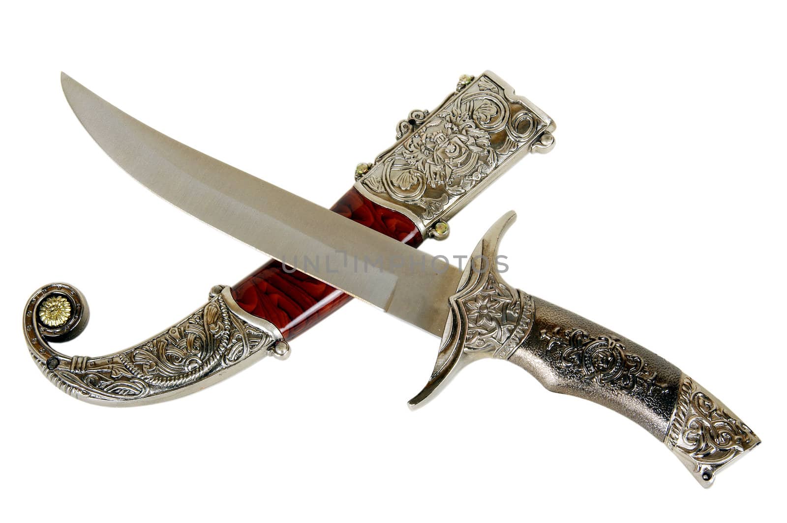 Souvenir medieval dagger. An exact copy made of modern materials