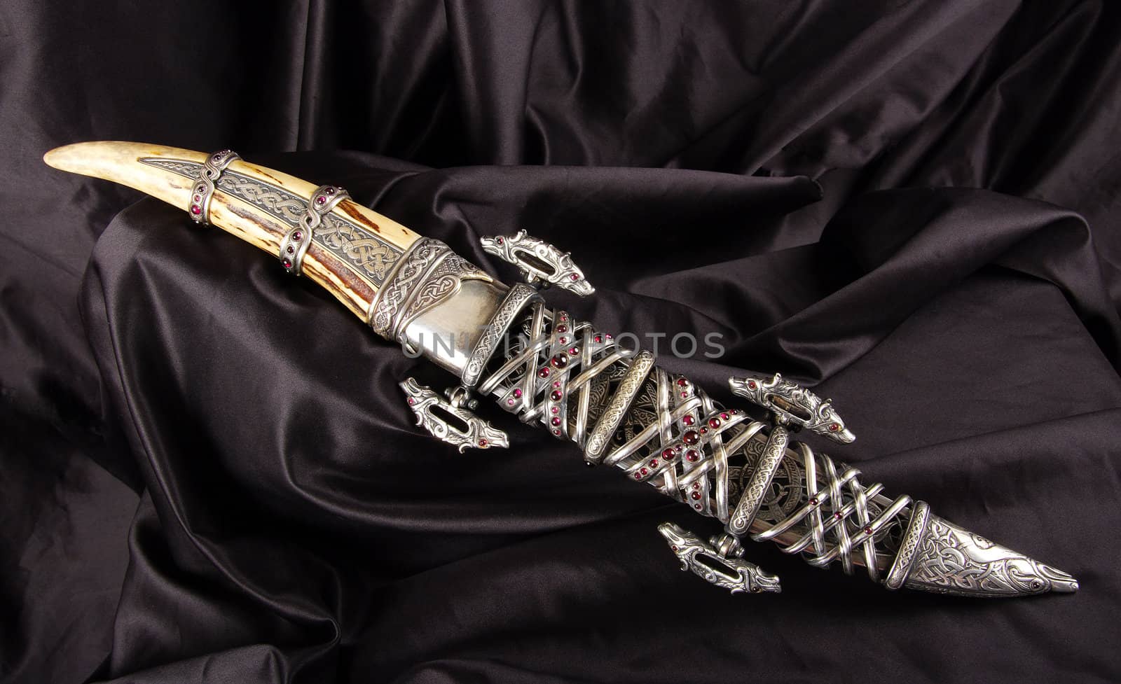 Smart dagger of the medieval soldier. It was used for hunting