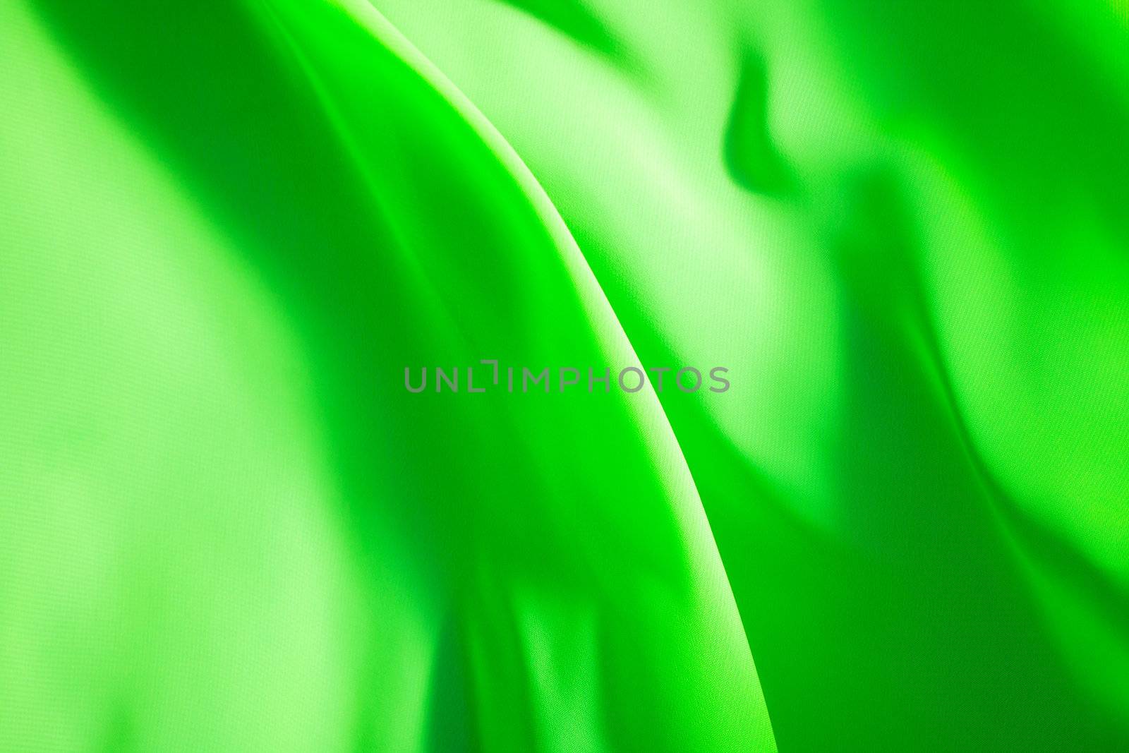 Beautiful background, flying green fabric by Marmeladka