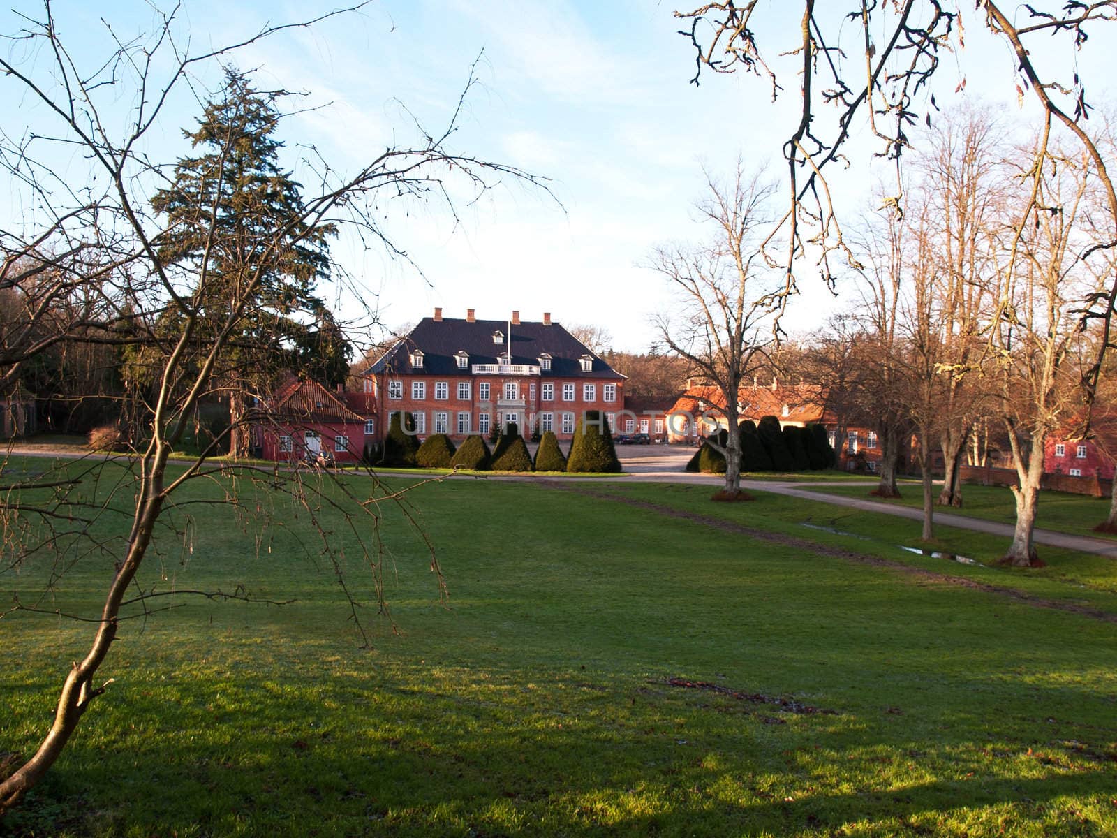 Big beautiful classical design mansion house estate Denmark