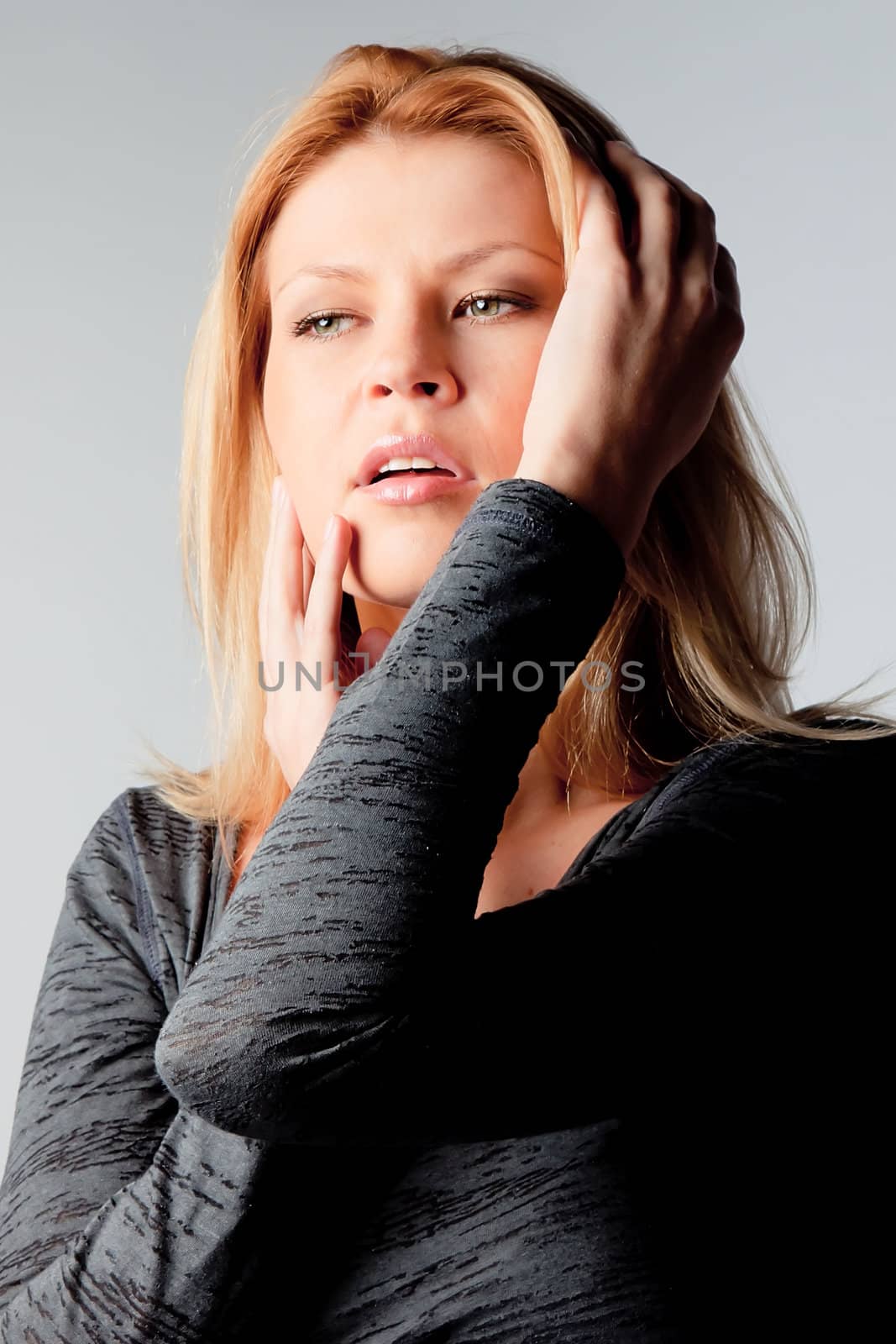 Portrait of a young and beautiful girl