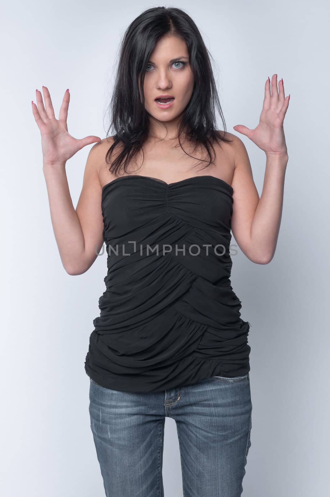 Portrait of a young and beautiful girl