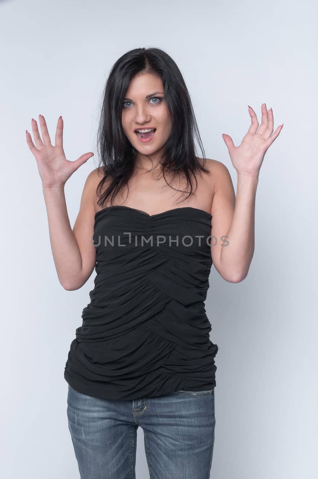 Portrait of a young and beautiful girl