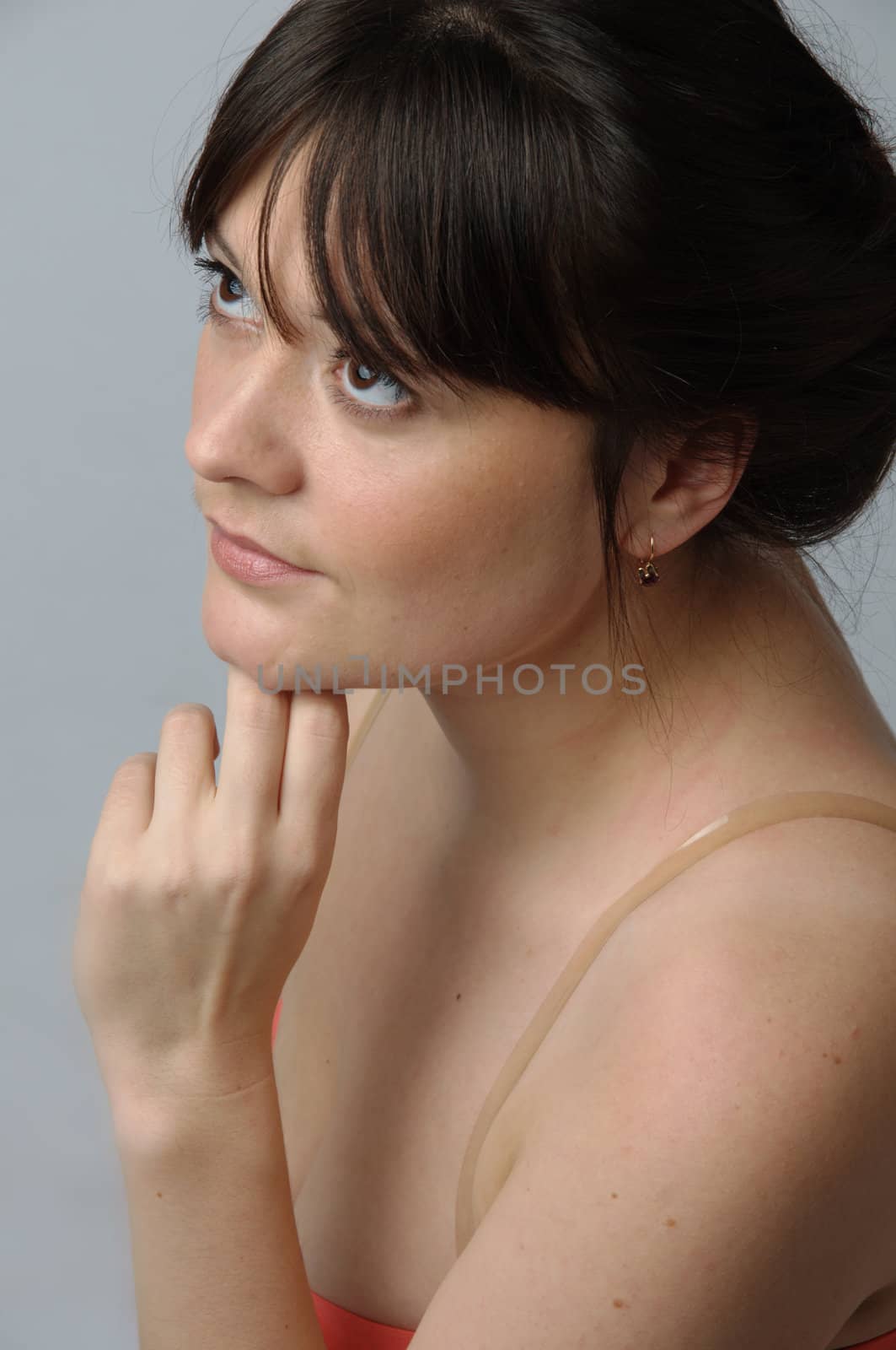 Portrait of a young and beautiful girl