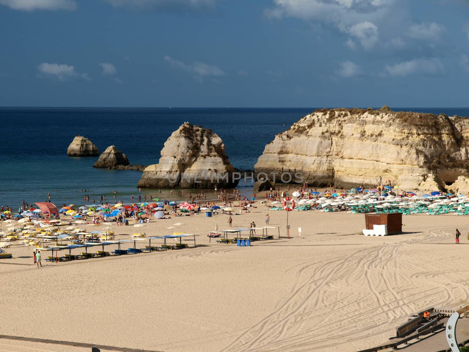 Beach of Praia da Rocha in Portimao, Algarve, Portugal