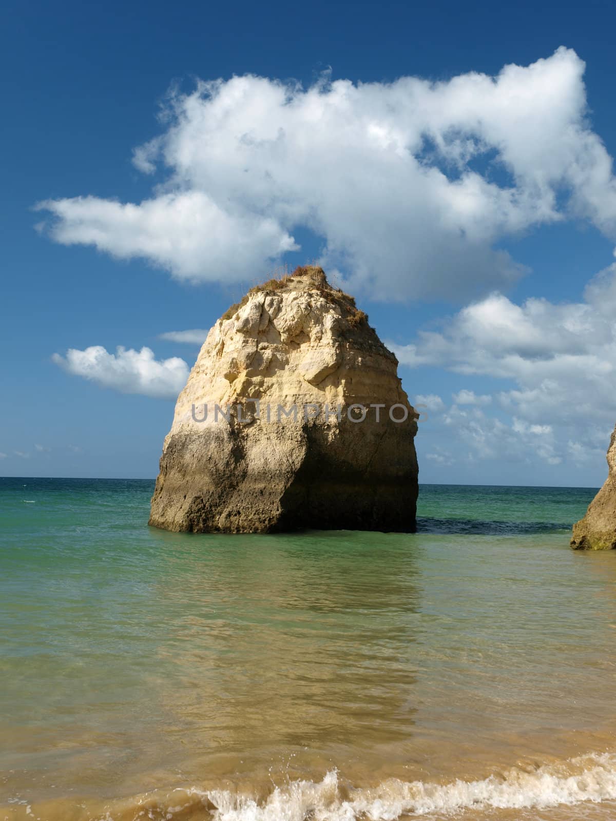 Beach of Praia da Rocha in Portimao, Algarve, Portugal