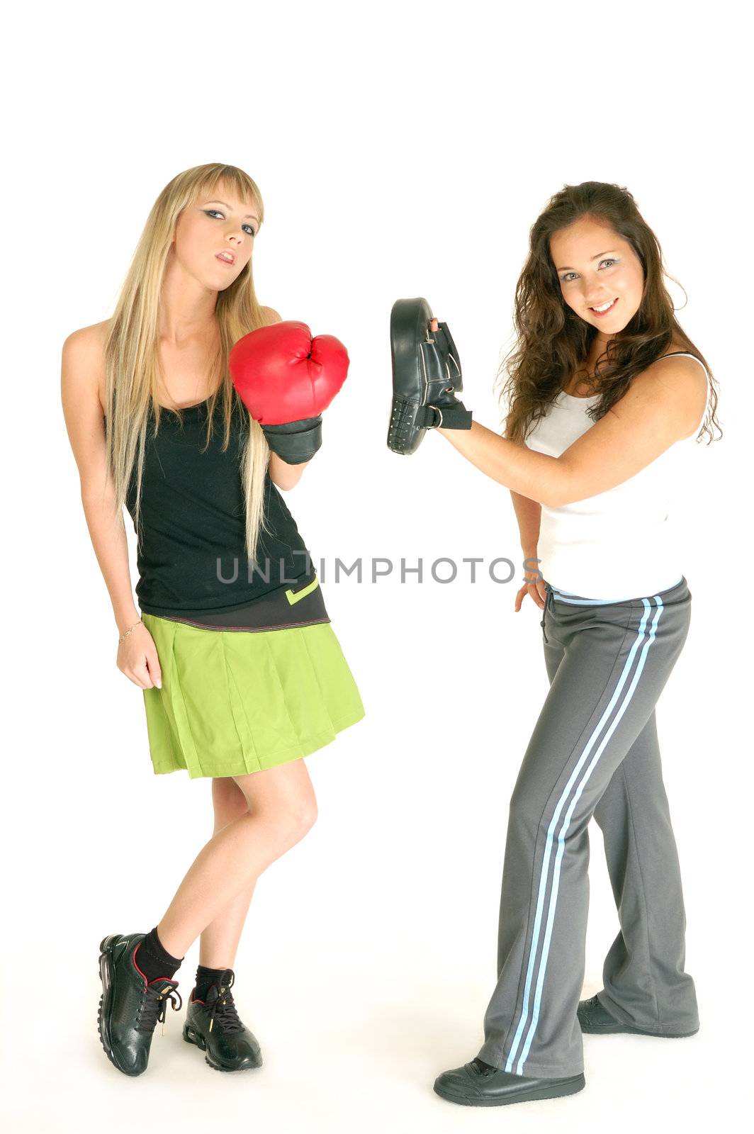 Two models on boxing.