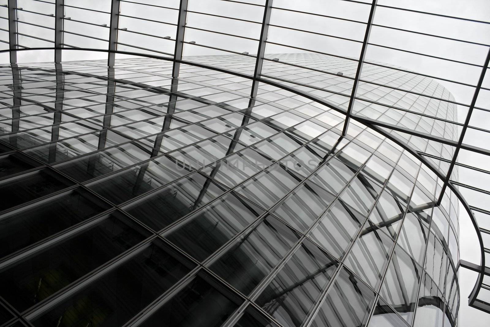 Glass and metal. High-tech backgorund.