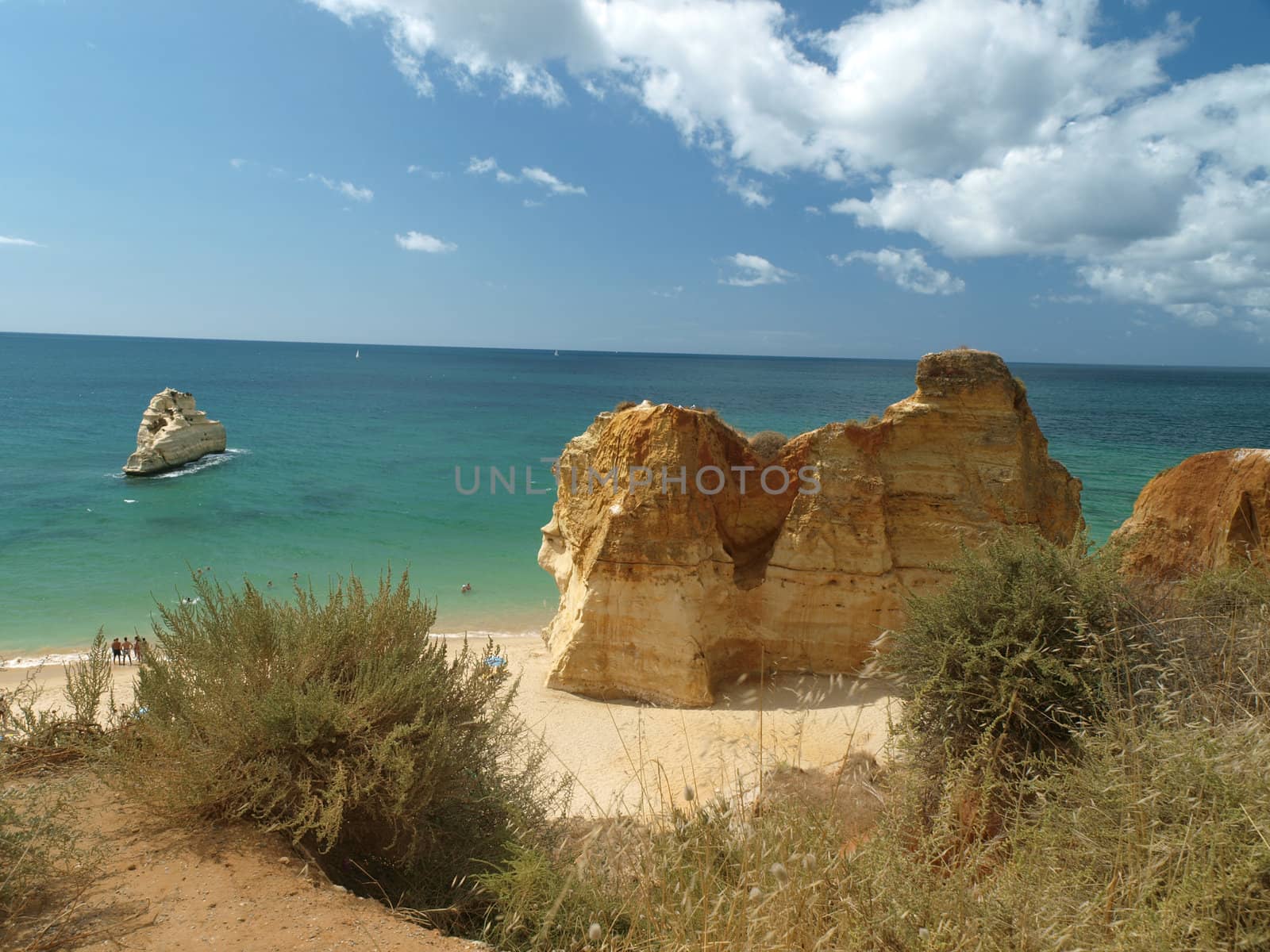 Picturesque beaches of the Algarve in Portugal
