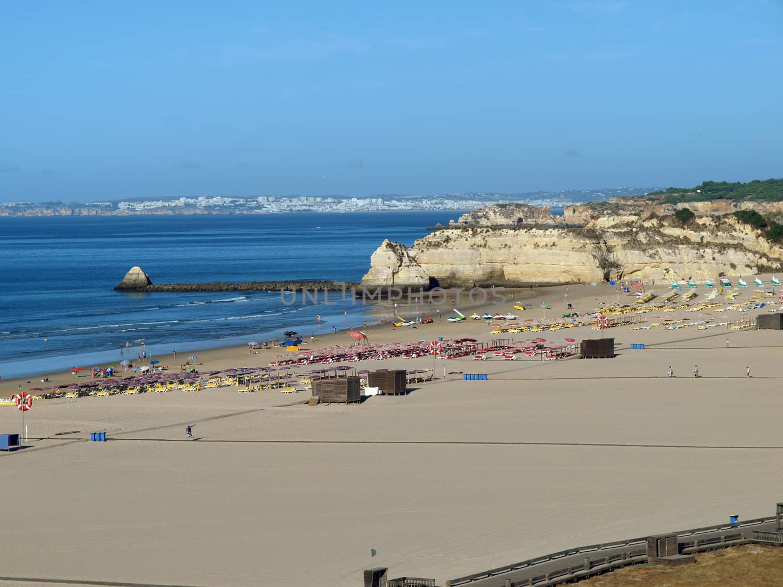 One of the most beautiful beaches in Europe - Praia da Rocha on the Algarve in Portugal