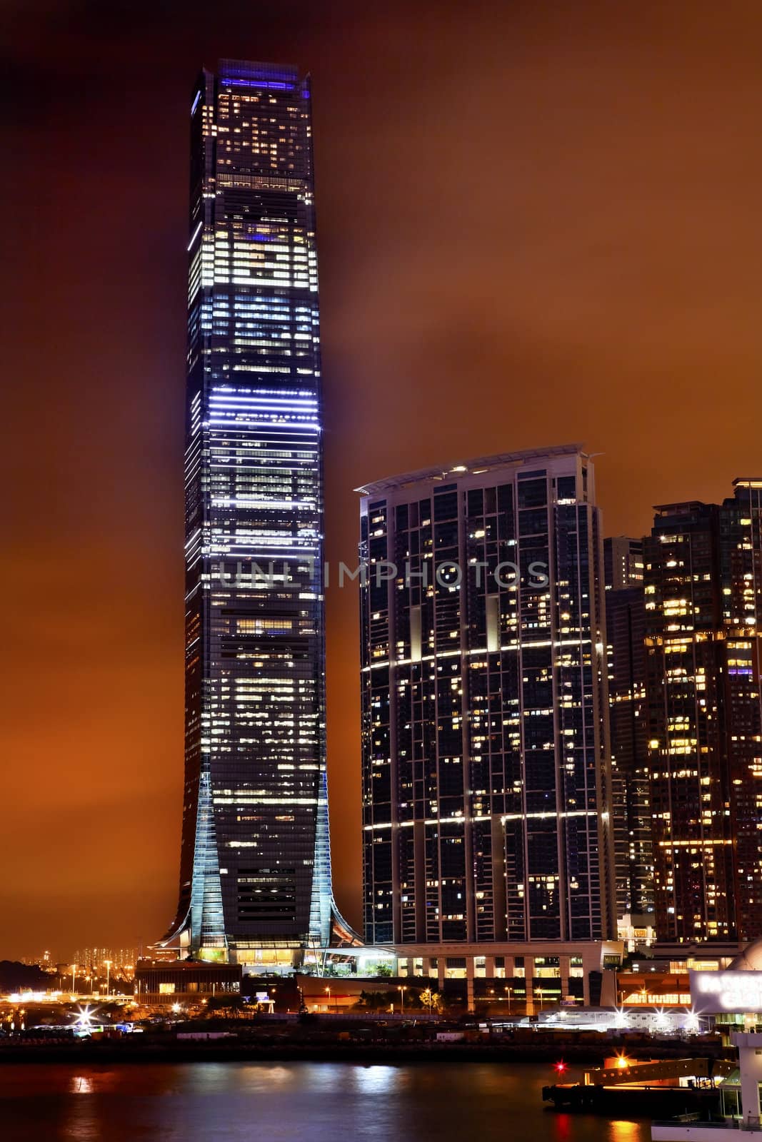 International Commerce Center ICC Building Kowloon Hong Kong Harbor by bill_perry