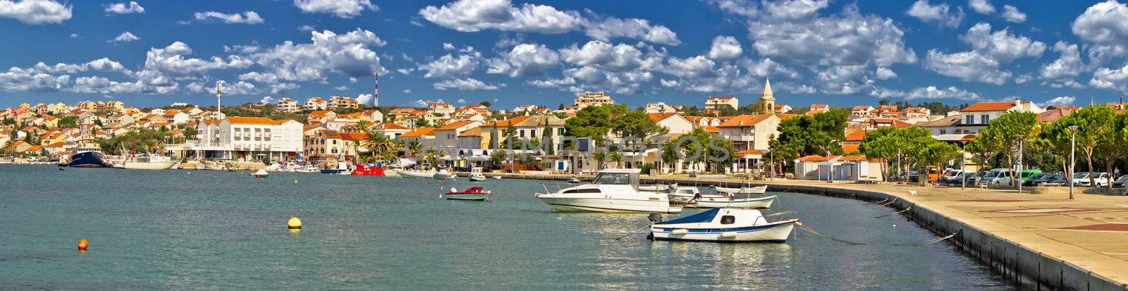 Town of Novalja, Pag islang, Croatia - colorful panorama