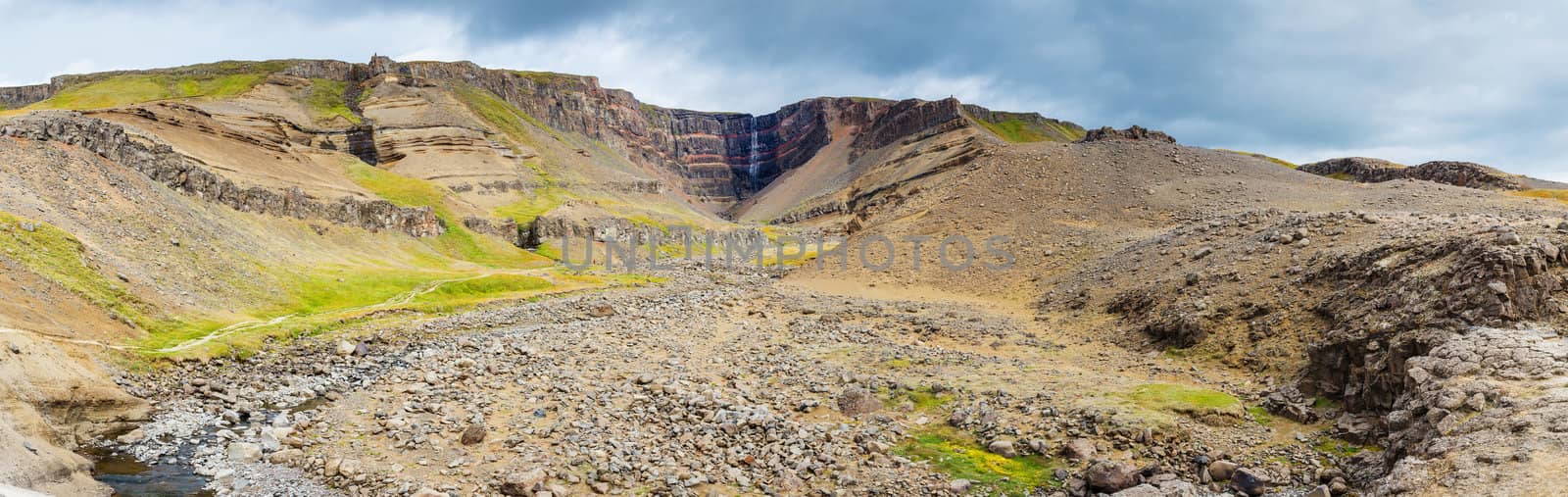 Hengifoss waterfall in Iceland by maxoliki