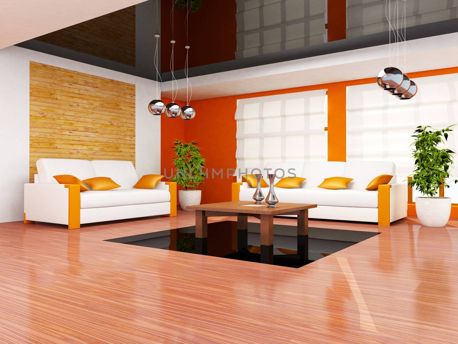 Modern living room interior