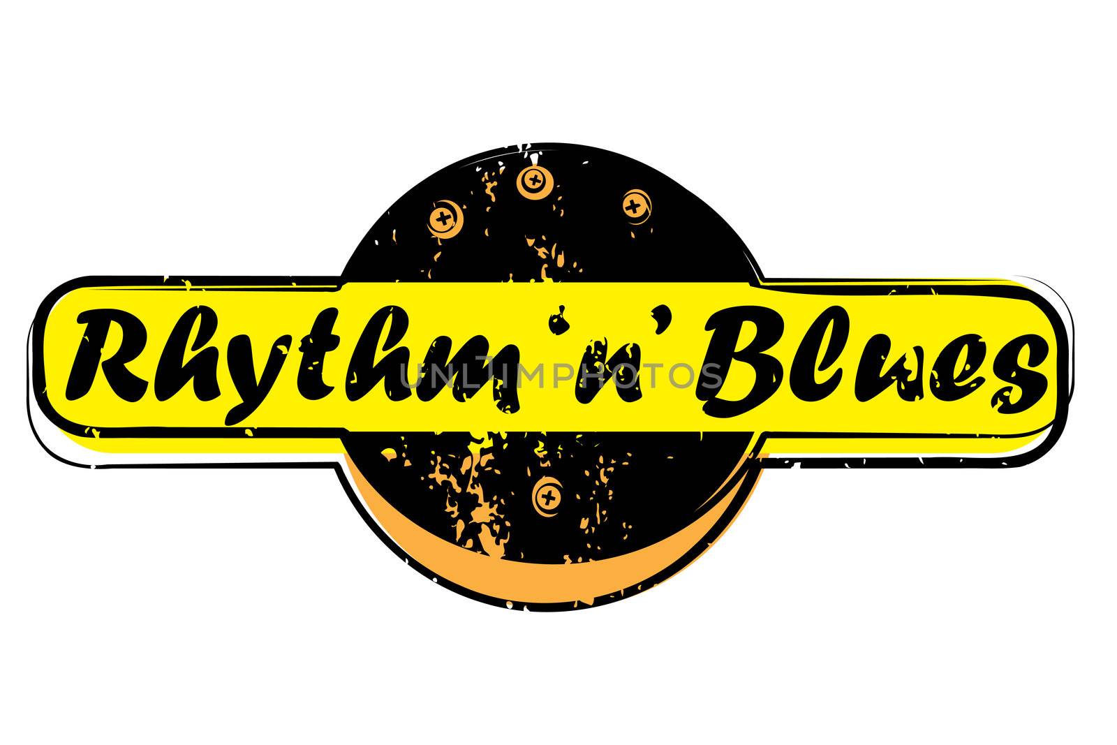 rhythm and blues stamp by catacos
