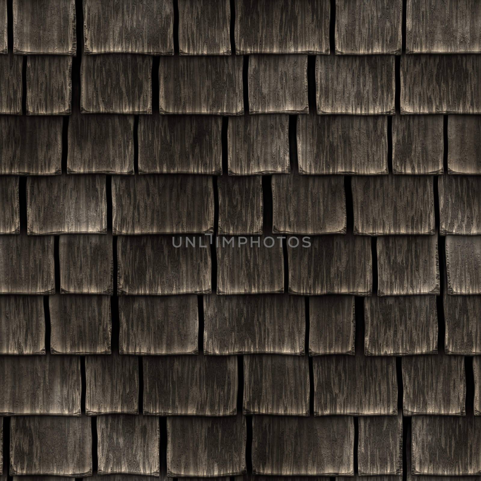 Seamless background of wooden roof by Nanisimova