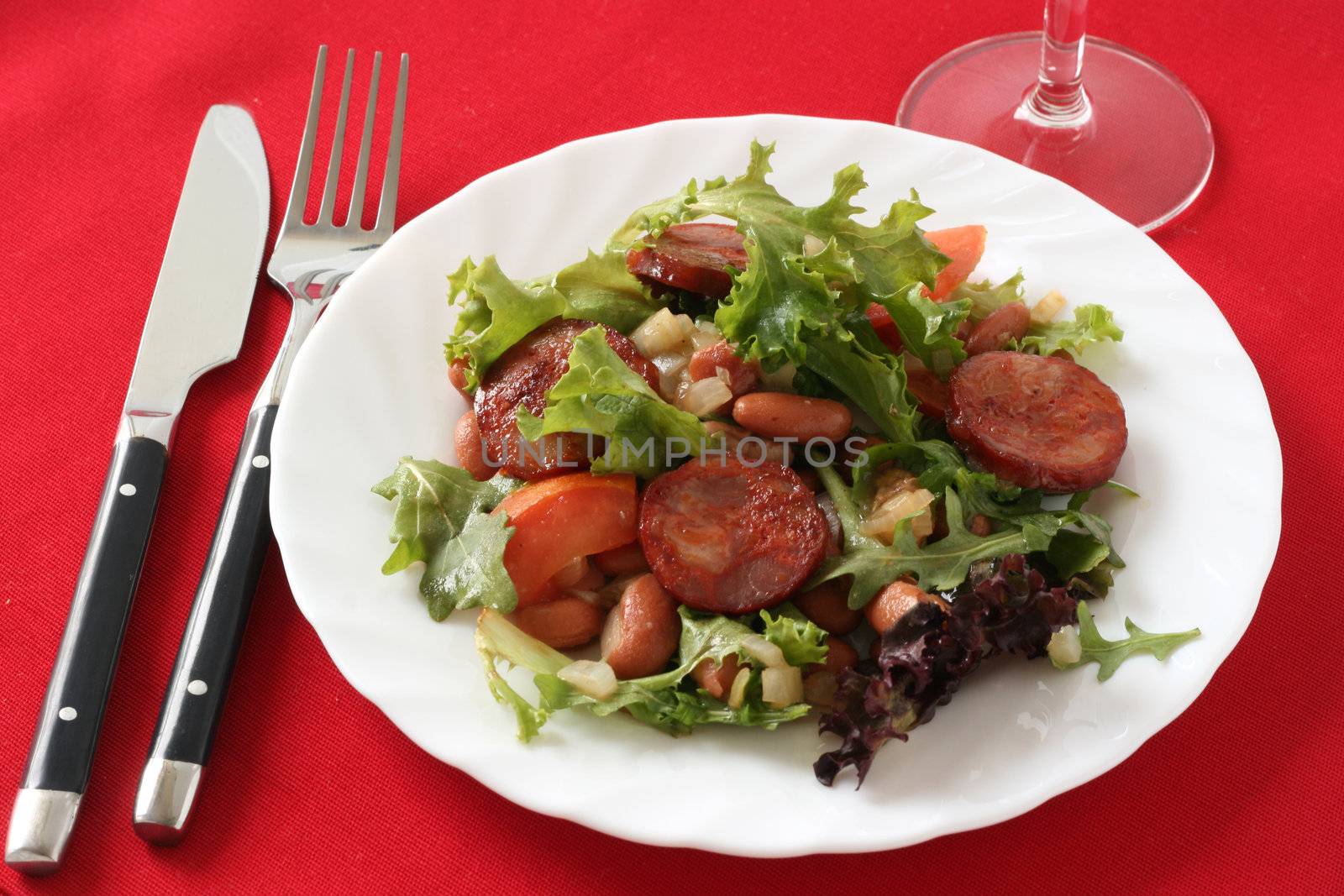 Salad with sausages by nataliamylova