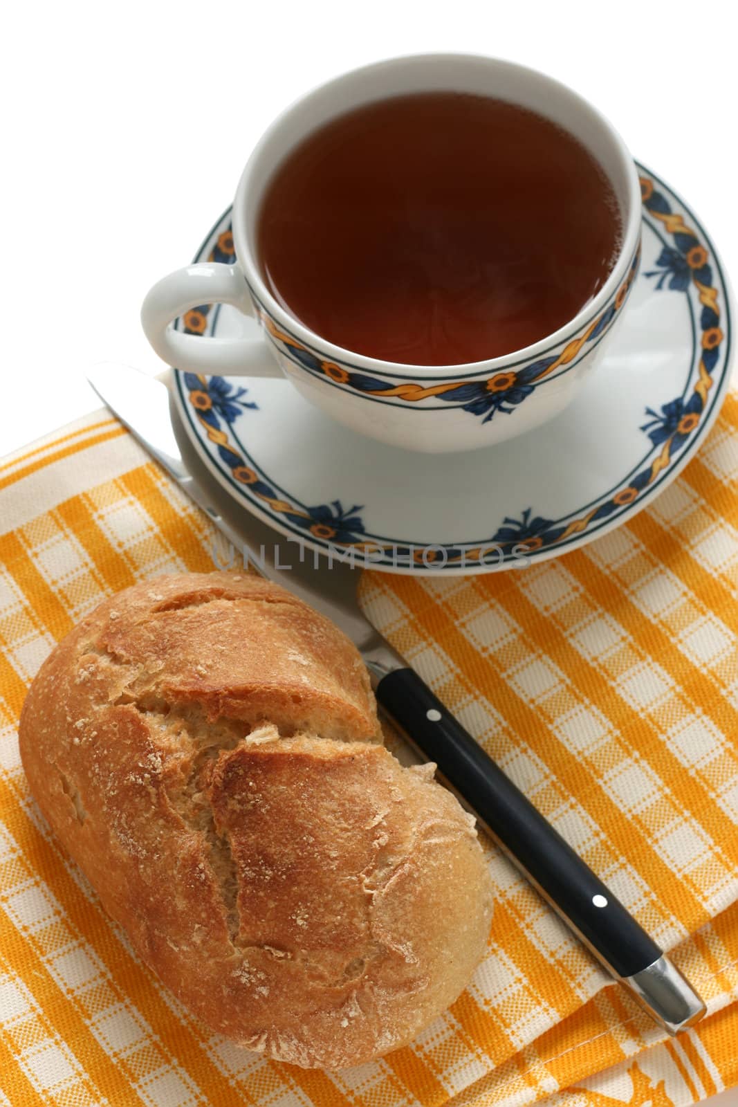 Bread with tea by nataliamylova