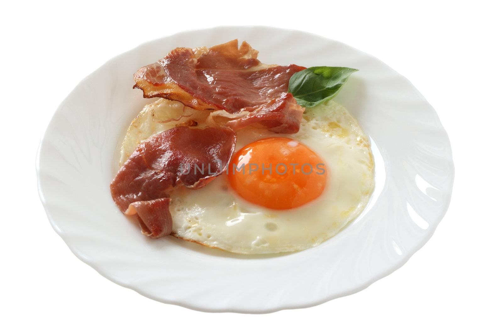 Fried egg with bacon