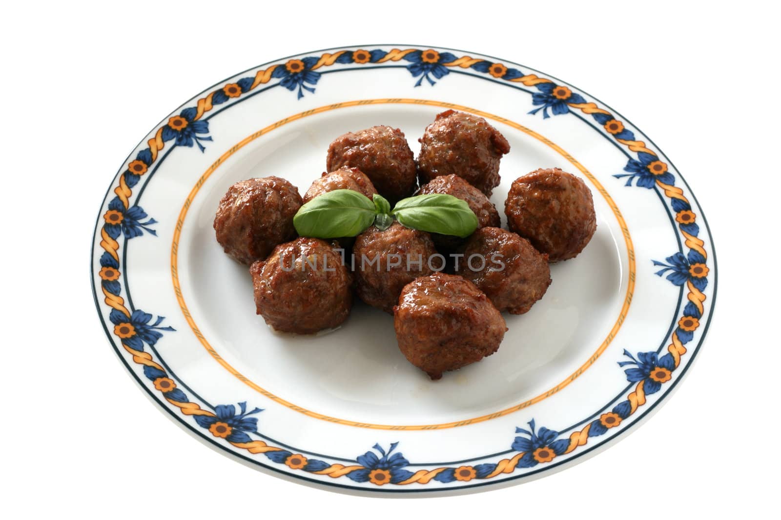 meatballs on the plate