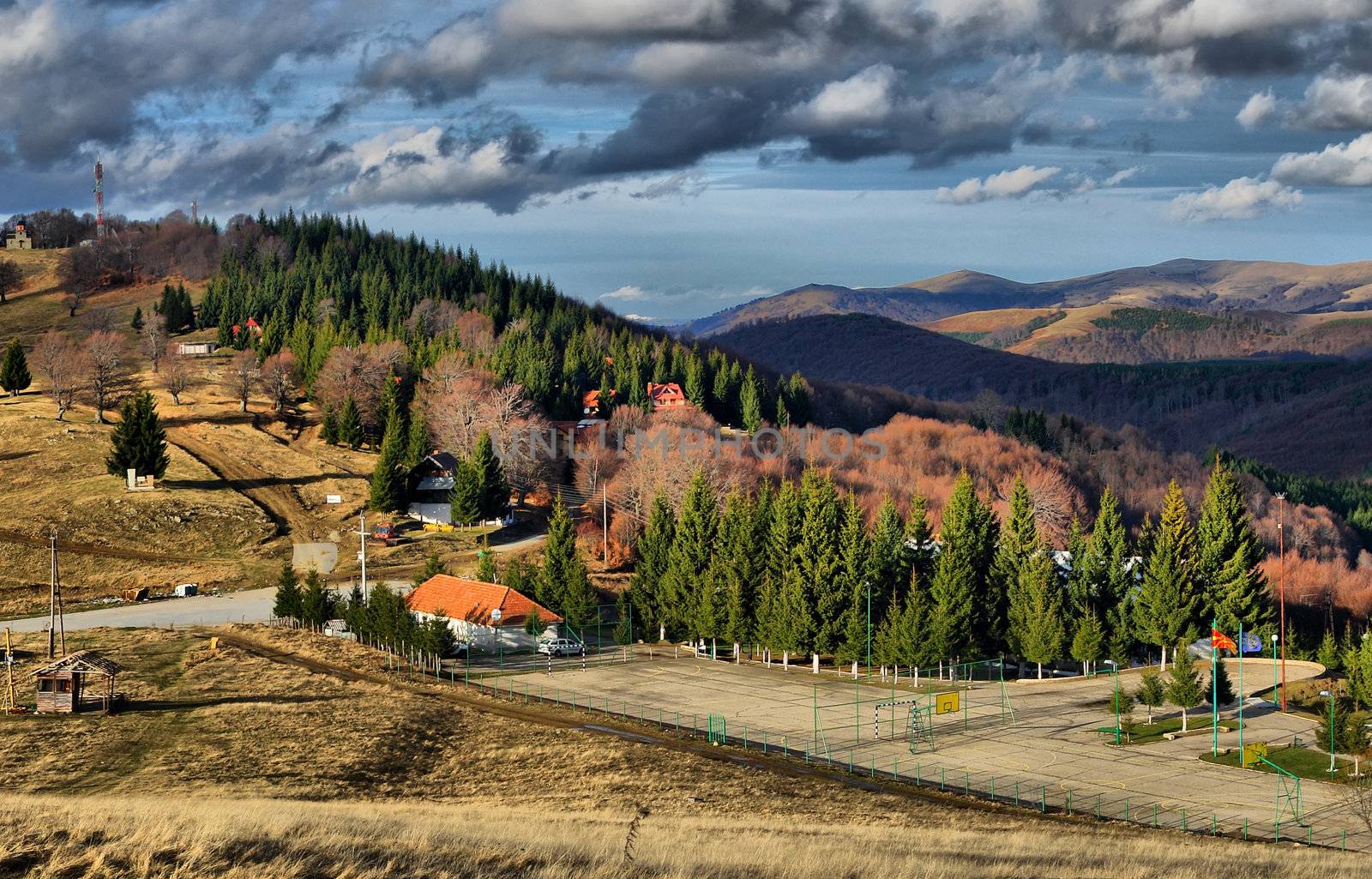 autumn colorful trees at Osogovo mountain peak Ponikva by zefart