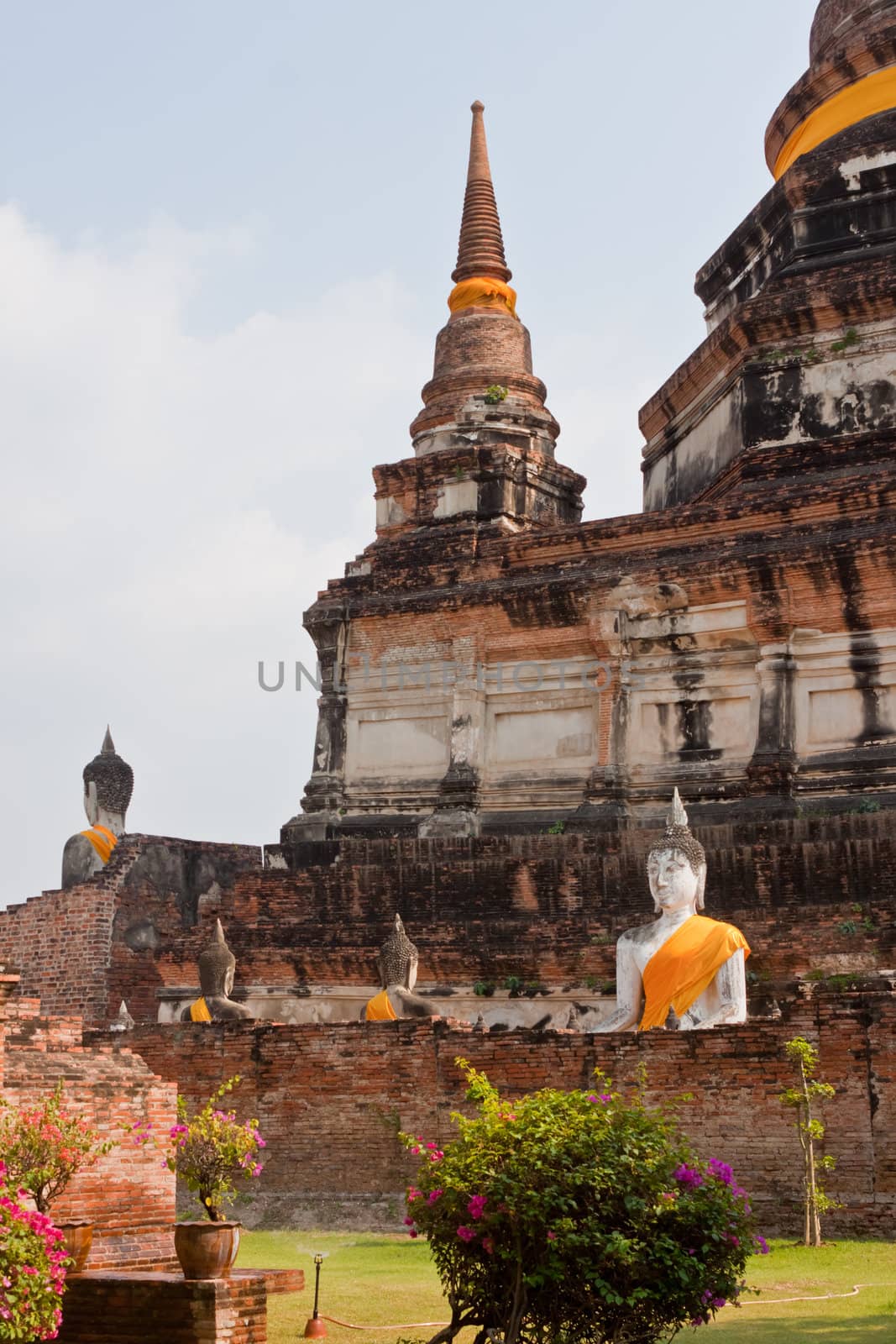 Buddha at Watyaichaimongkol Ayutthaya Province,Thailand