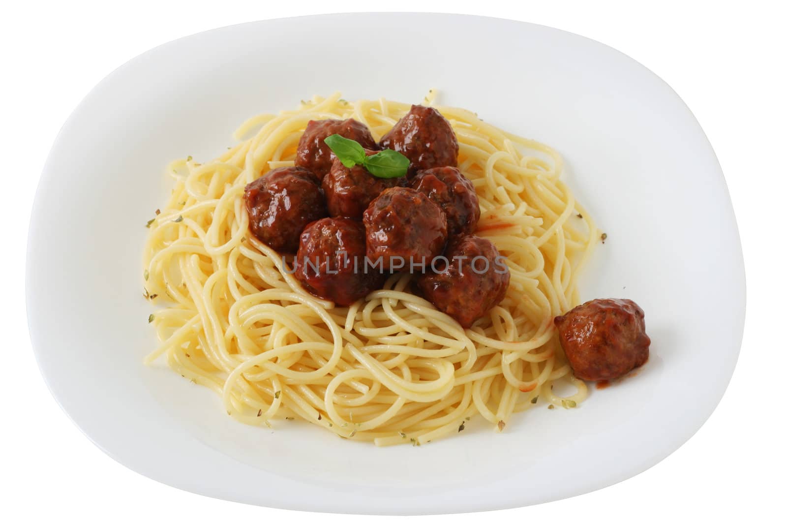 meatballs in spaghetti