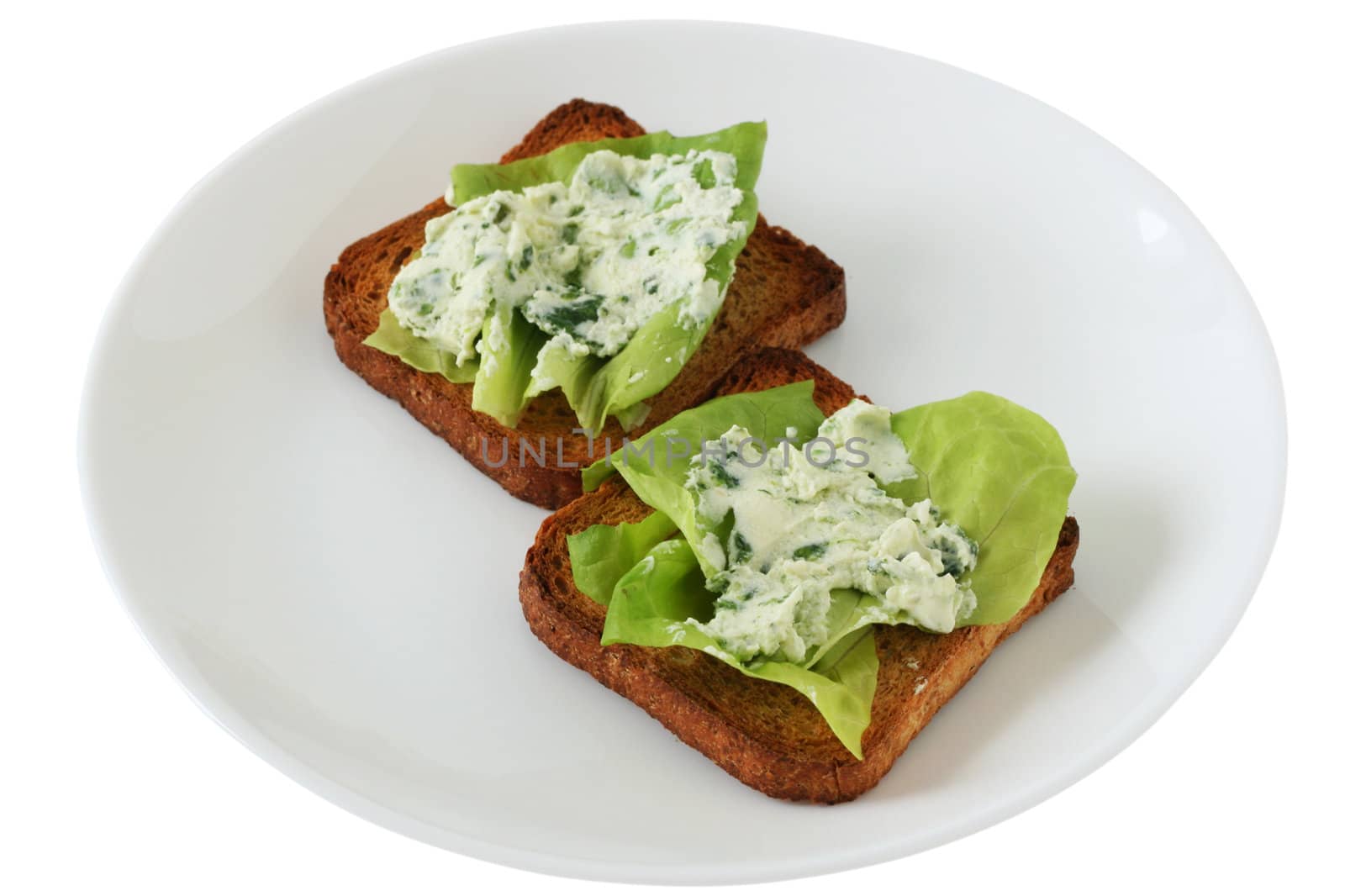 Toasts with cream-cheese