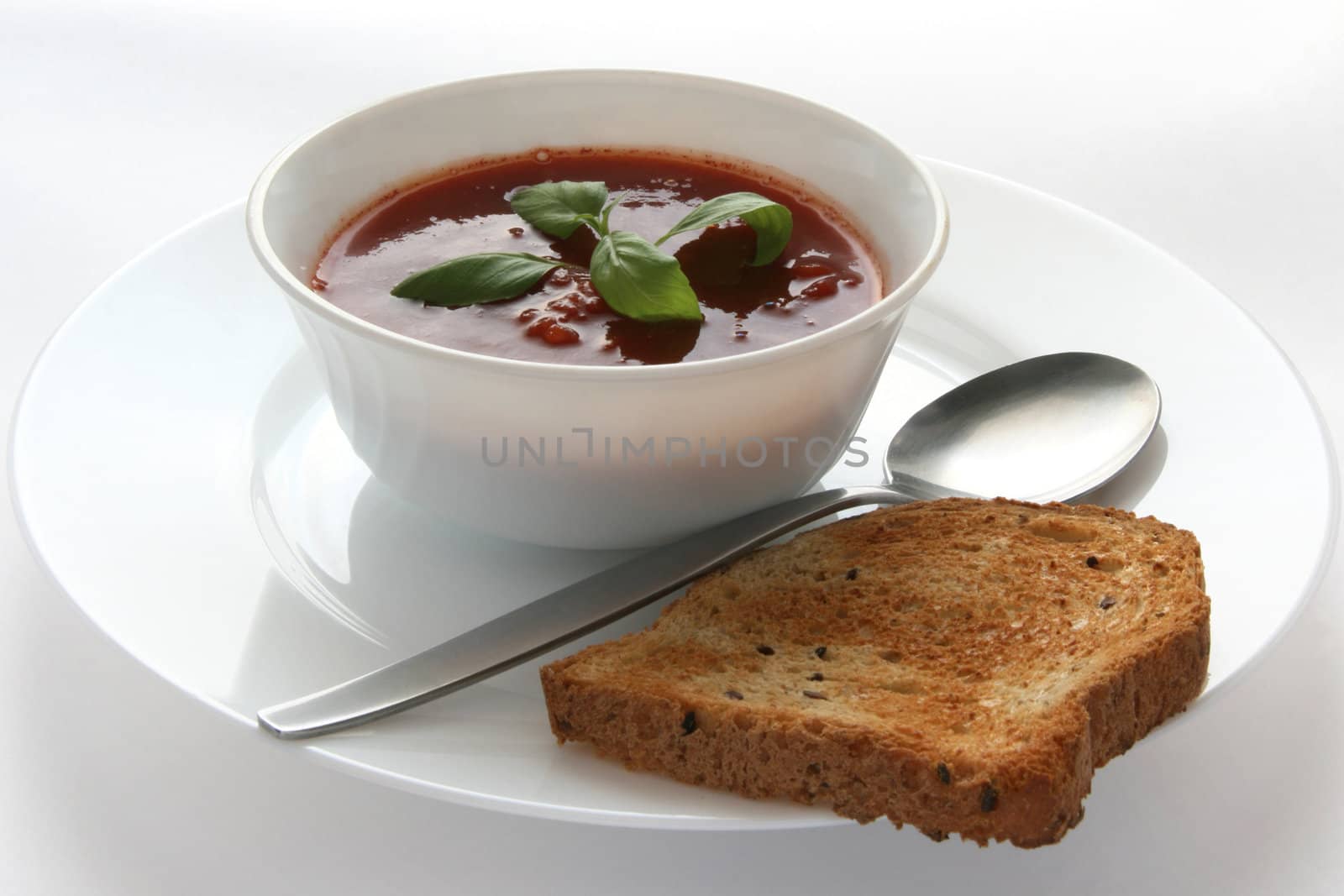 tomato soup with toast by nataliamylova