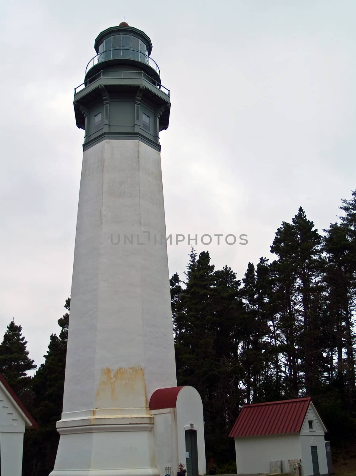 Westport Lighthouse at Grays Harbour in Westport Washington