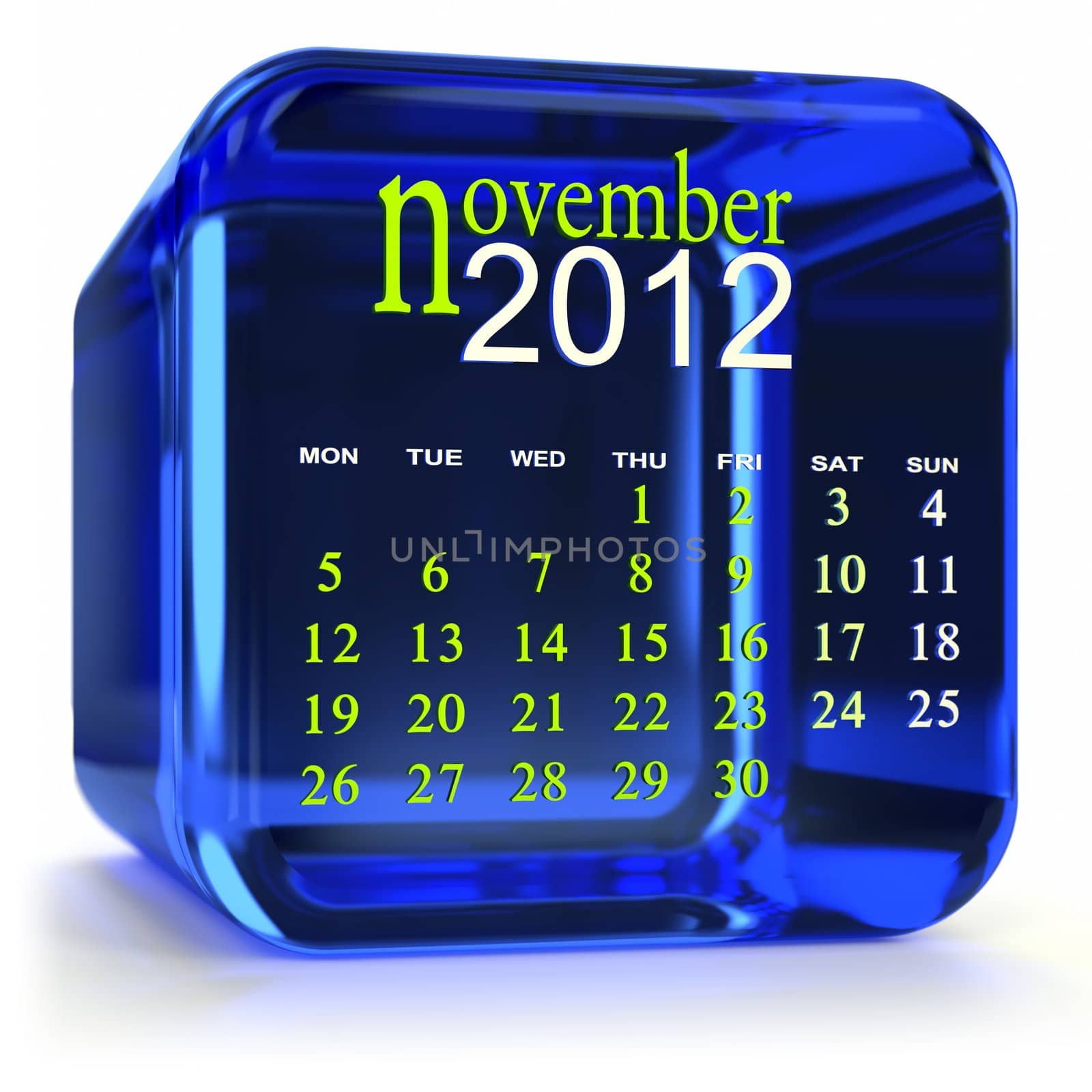 Blue November Calendar by OutStyle