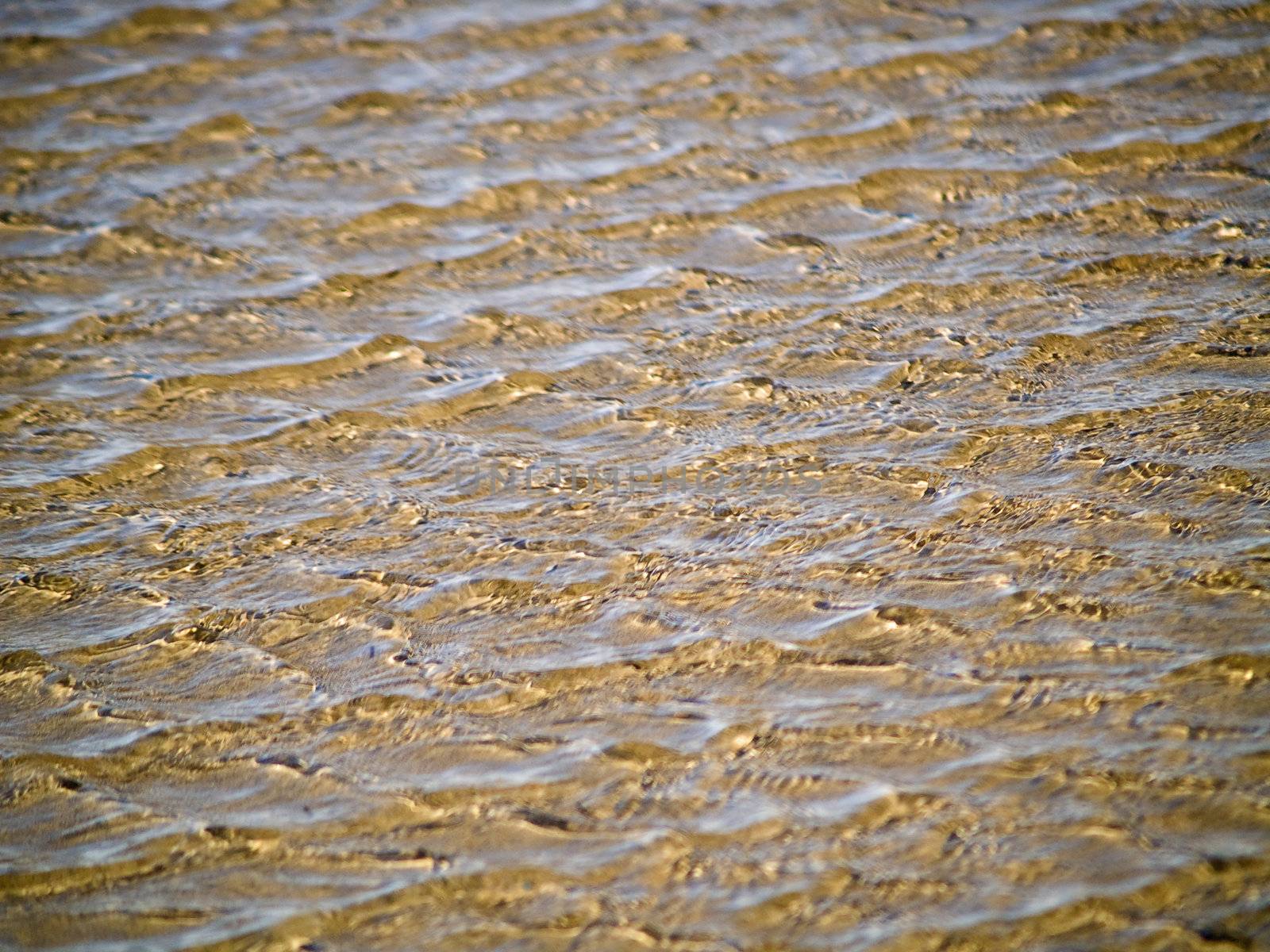 Ocean Ripples in Shallow Water on a Beach by Frankljunior