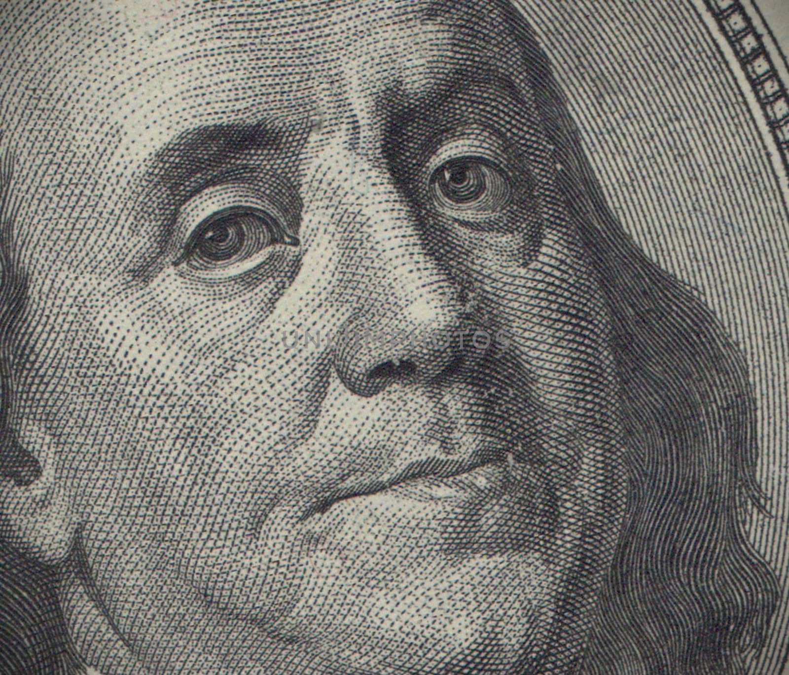 High resolution Money 00 dollar bill - Ben Franklin