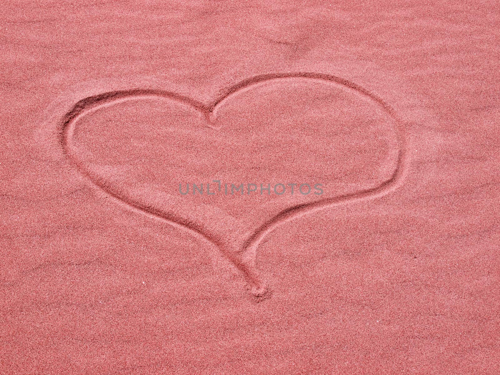 Heart in the Sand on a Sunny Day by Frankljunior