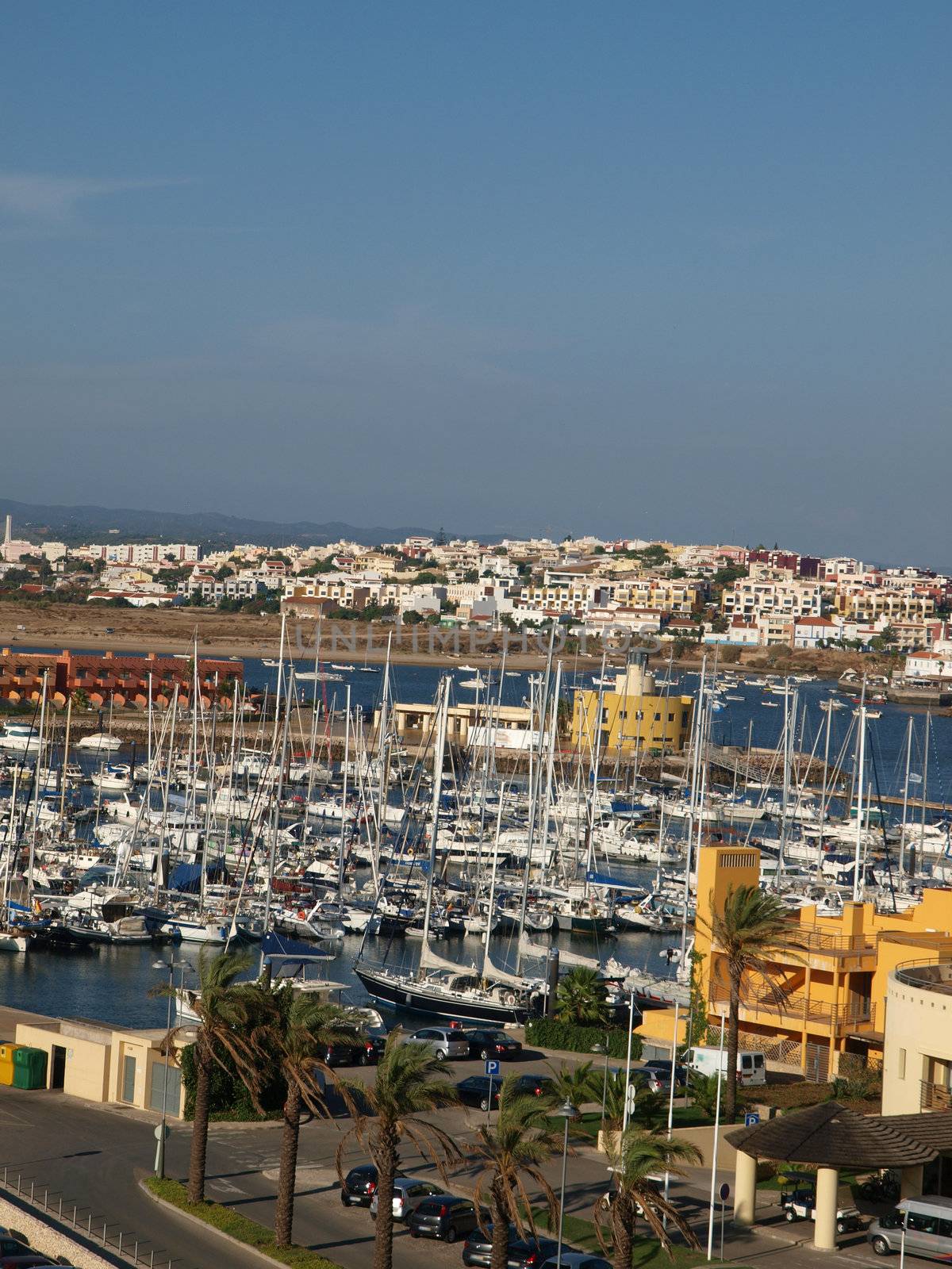 Yacht marina in Portimao. Algarve, Portugal
