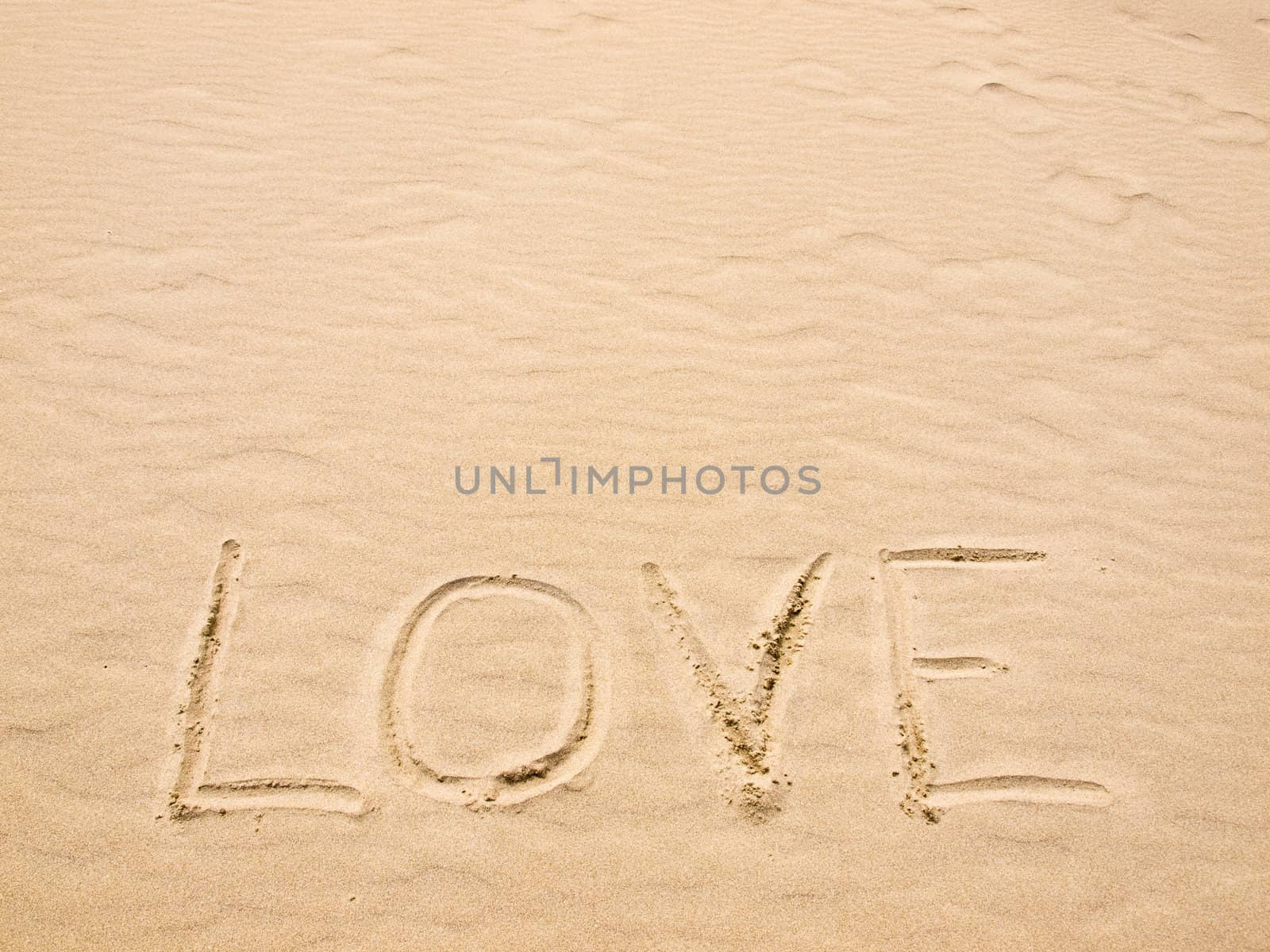 Love Written in the Sand on a Sunny Day