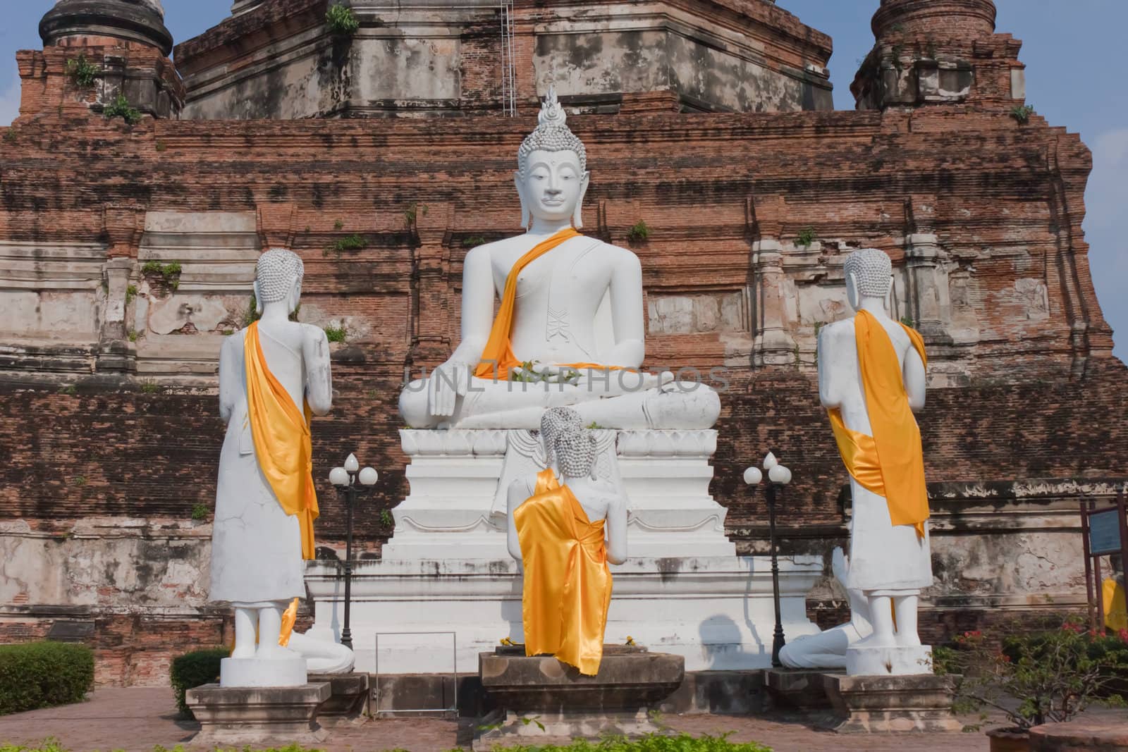 Buddha at Watyaichaimongkol Ayutthaya Province,Thailand