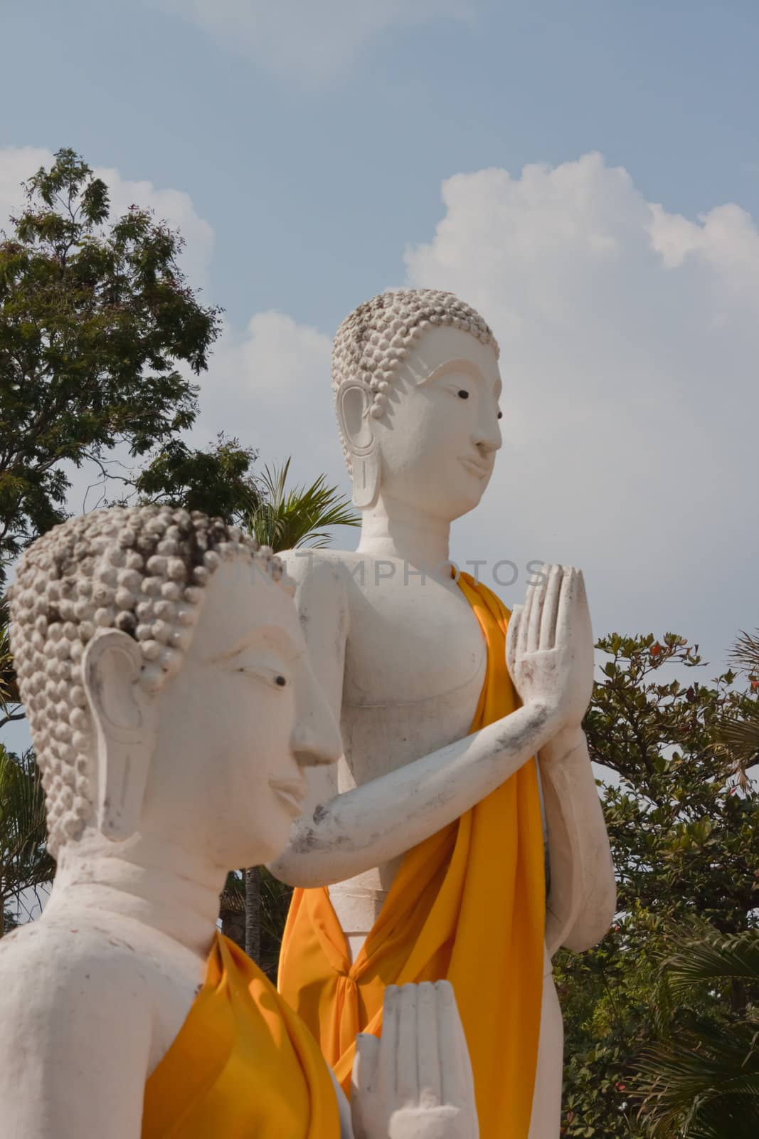 Buddha at Watyaichaimongkol Ayutthaya Province,Thailand by nikky1972