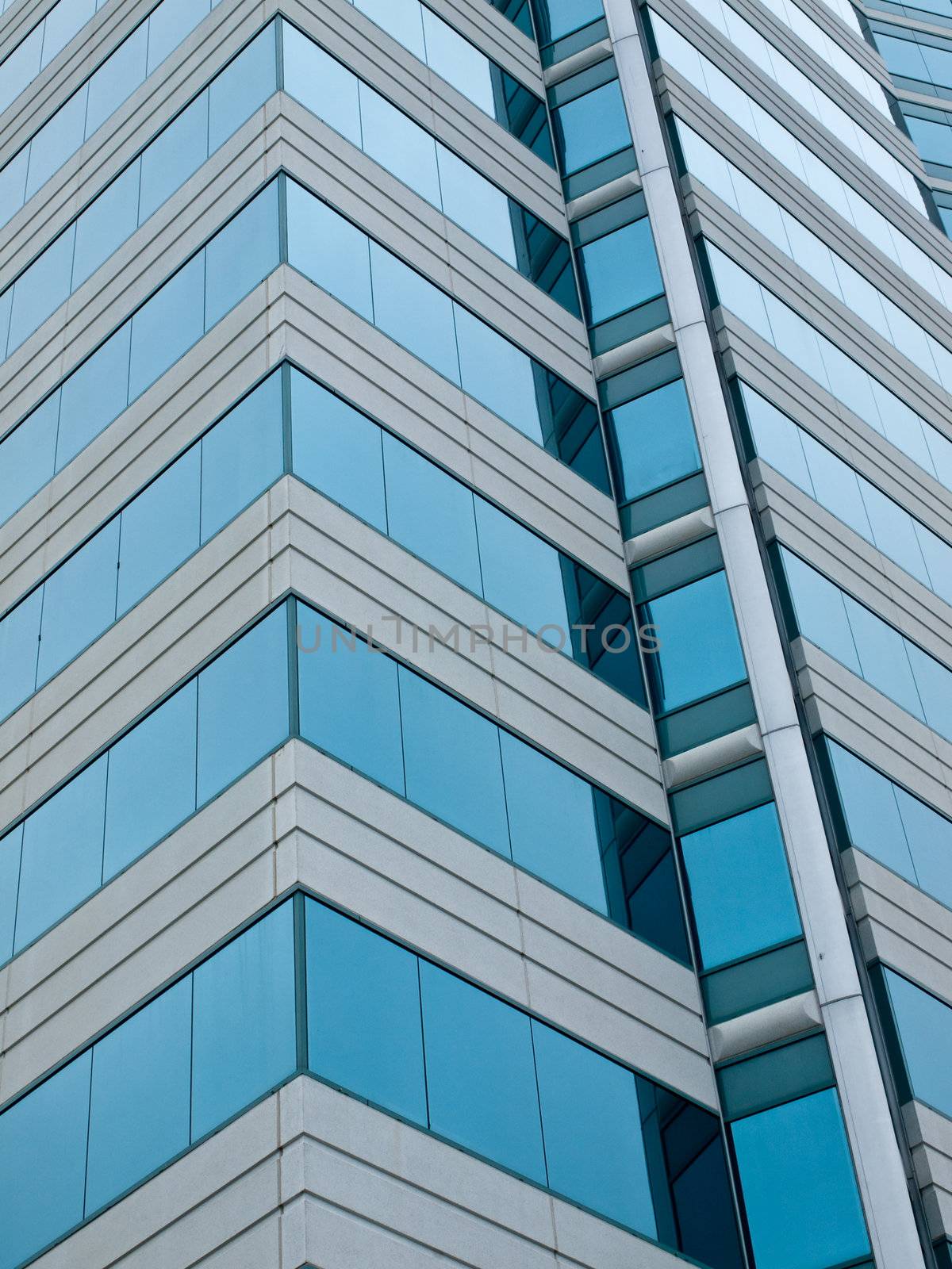 A Highrise Office Building made of Concrete and Glass