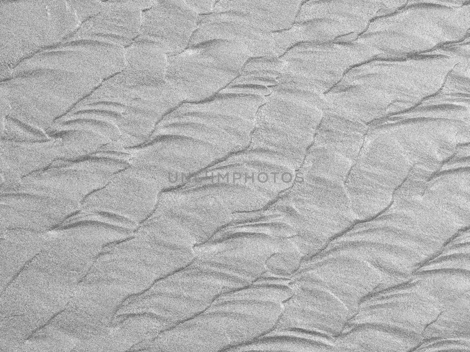 Abstract background of white sand ripples at the beach 